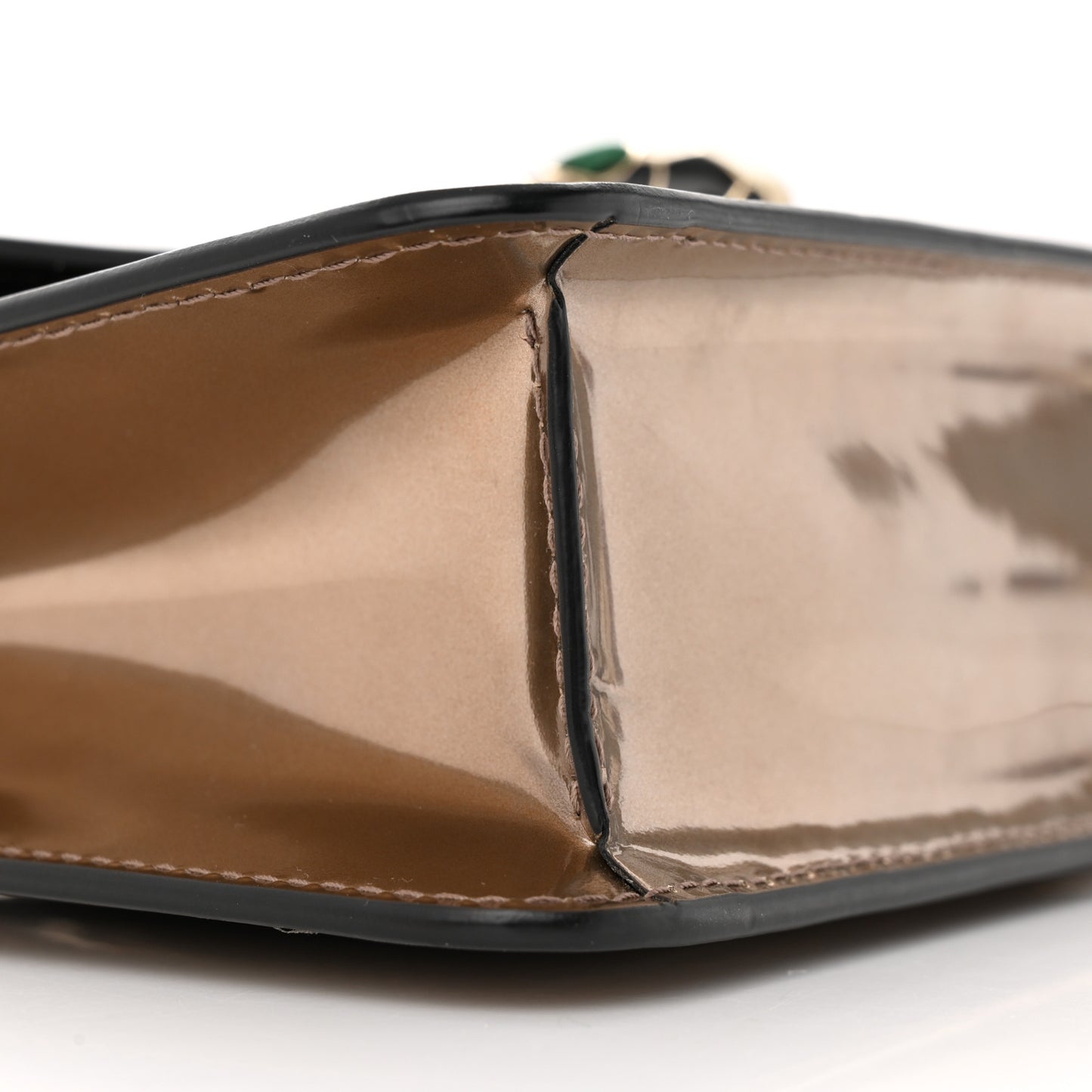 Metallic Calfskin Serpenti Forever Crossbody Bag Bronze