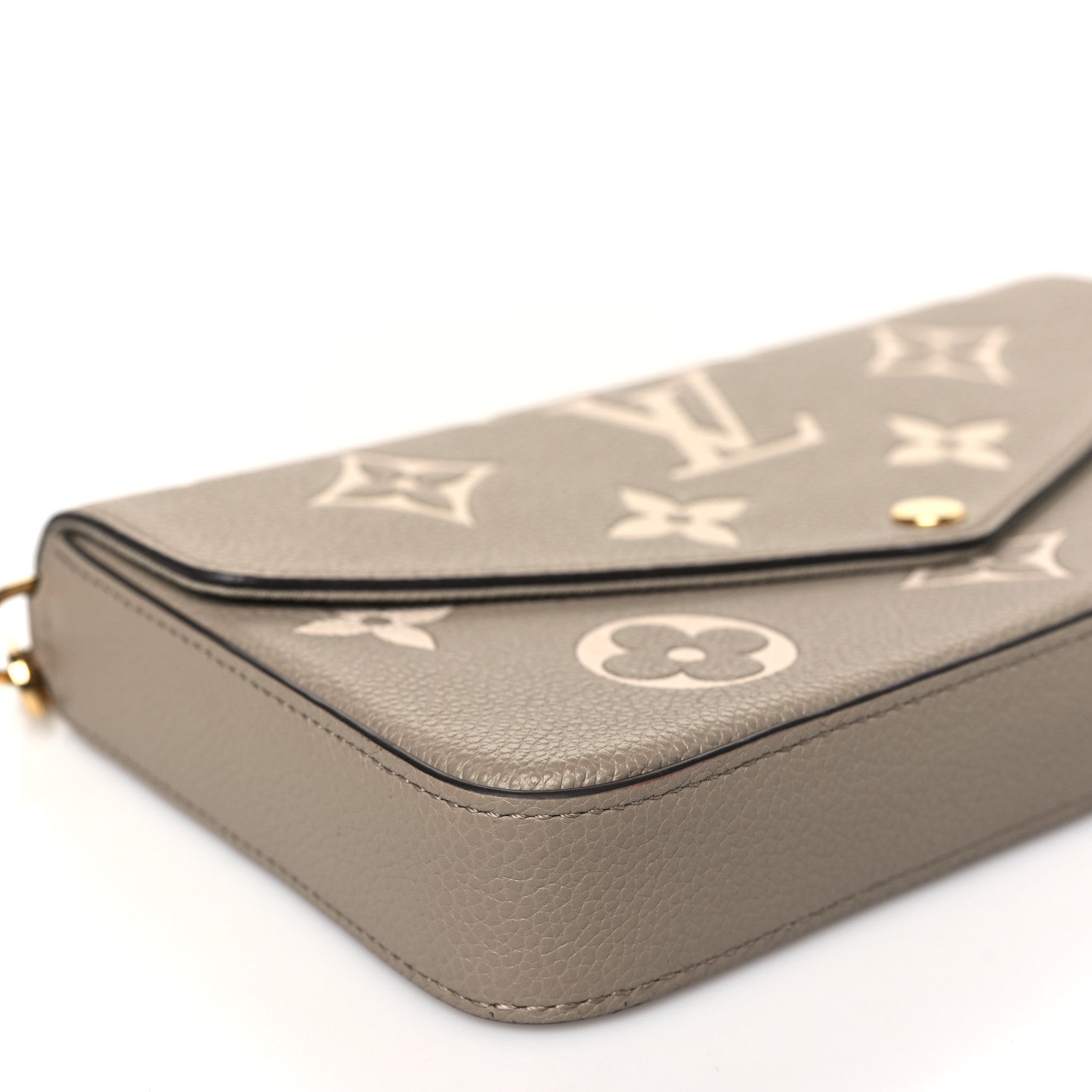 Louis Vuitton Empreinte Monogram Giant Felicie Pochette Tourterelle Creme 9 of 10