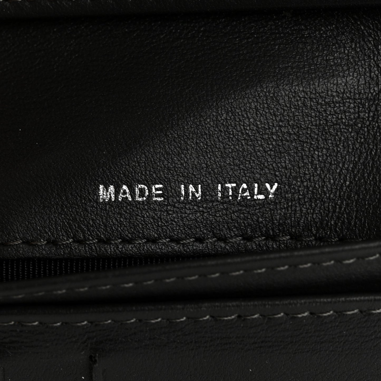 Striated Patent CC French Wallet Dark Grey