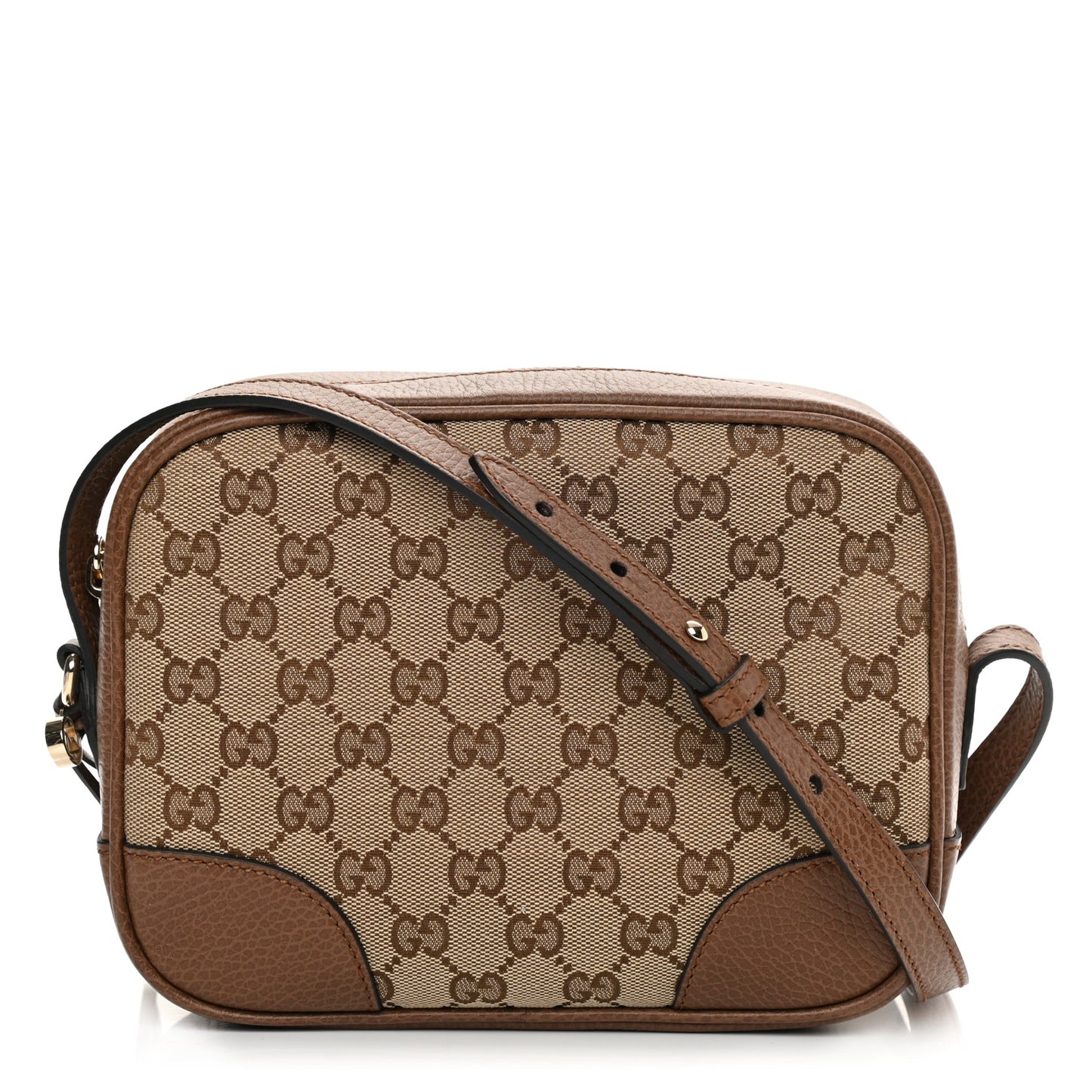 Monogram Mini Bree Messenger Bag Beige Tabacco