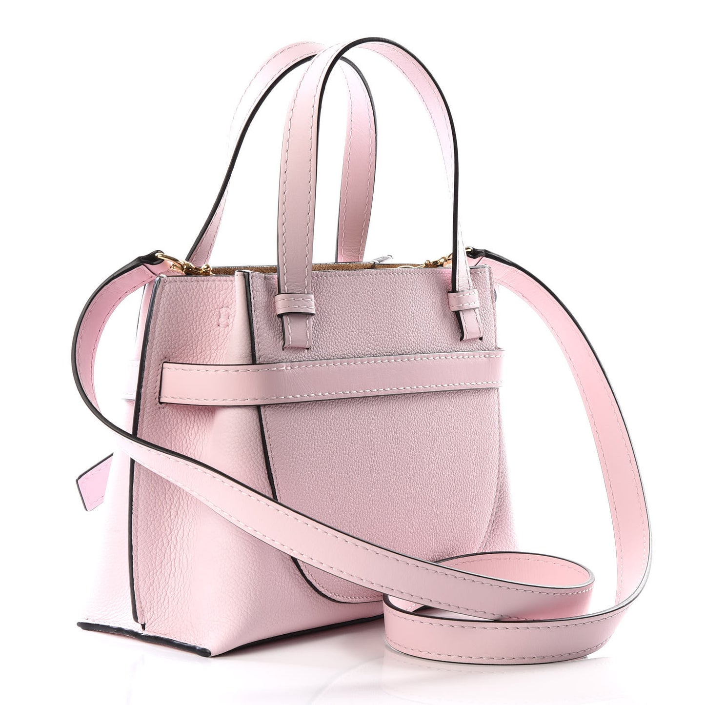 Calfskin Mini Gate Tote Icy Pink