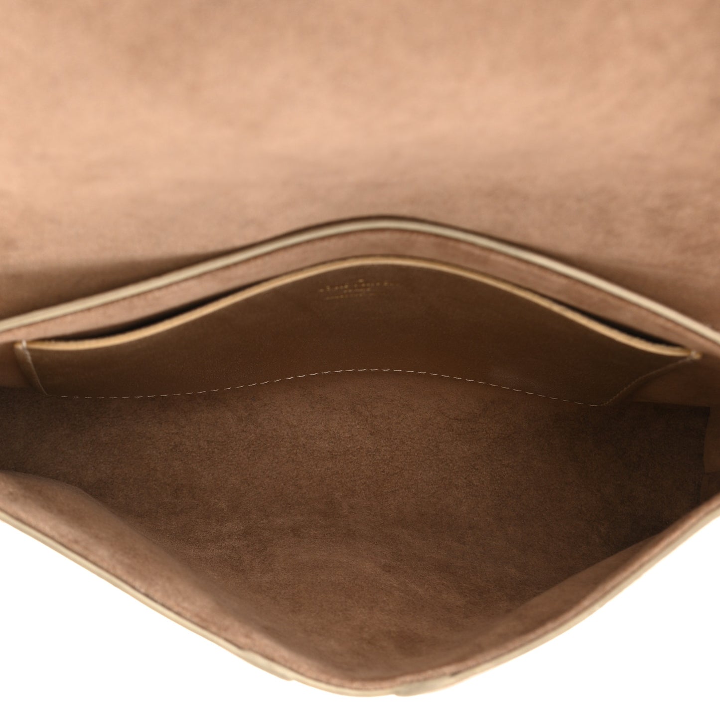 Metallic Calfskin Love Note Gold Bronze