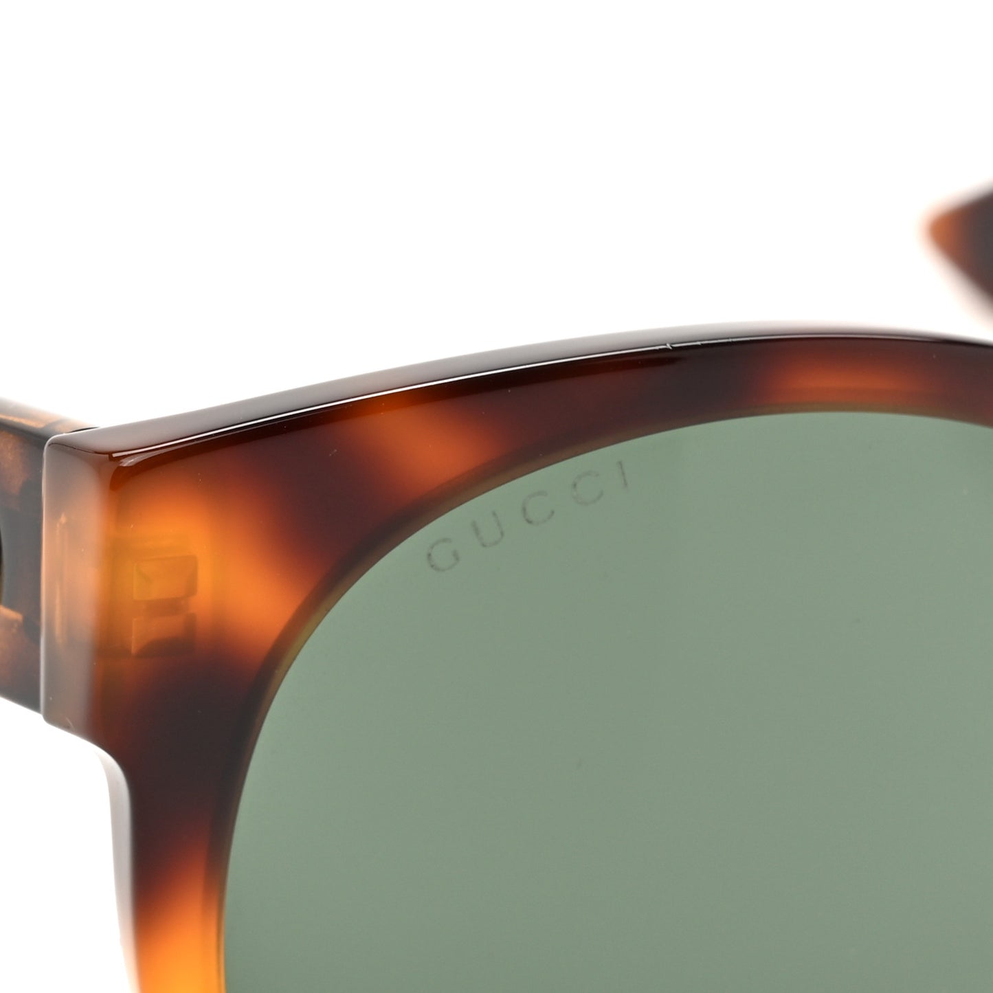 Acetate Round Web Sunglasses GG 0035S Tortoise