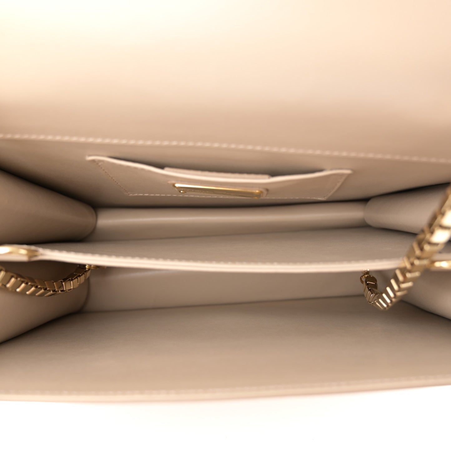 Calfskin Thalia Flap Shoulder Bag Macadamia