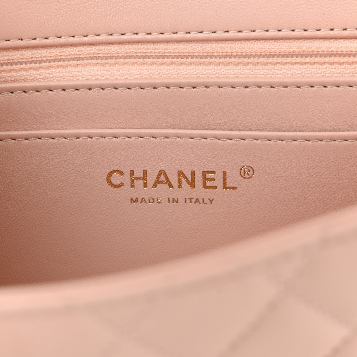 Lambskin Quilted Small Strass On Top Flap Bag Light Pink