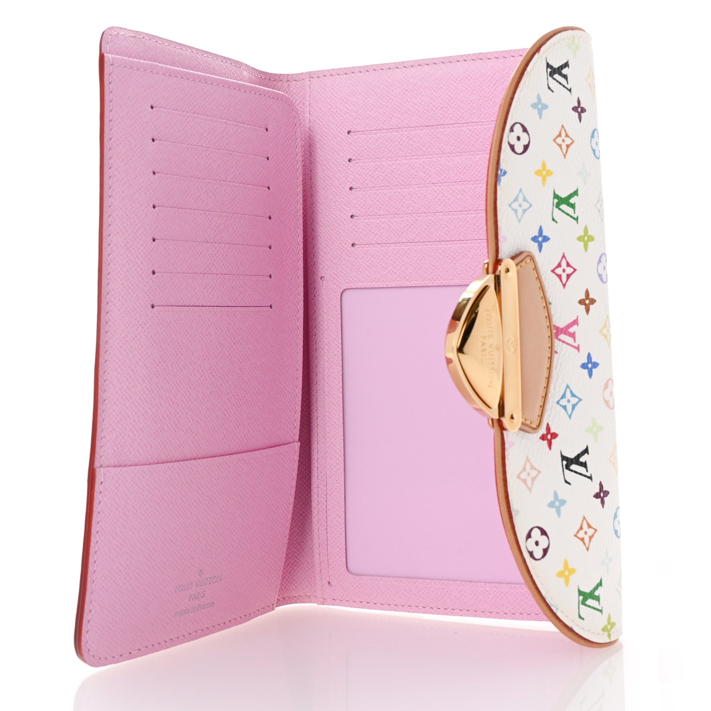 Monogram Multicolor Eugenie Wallet White Litchi