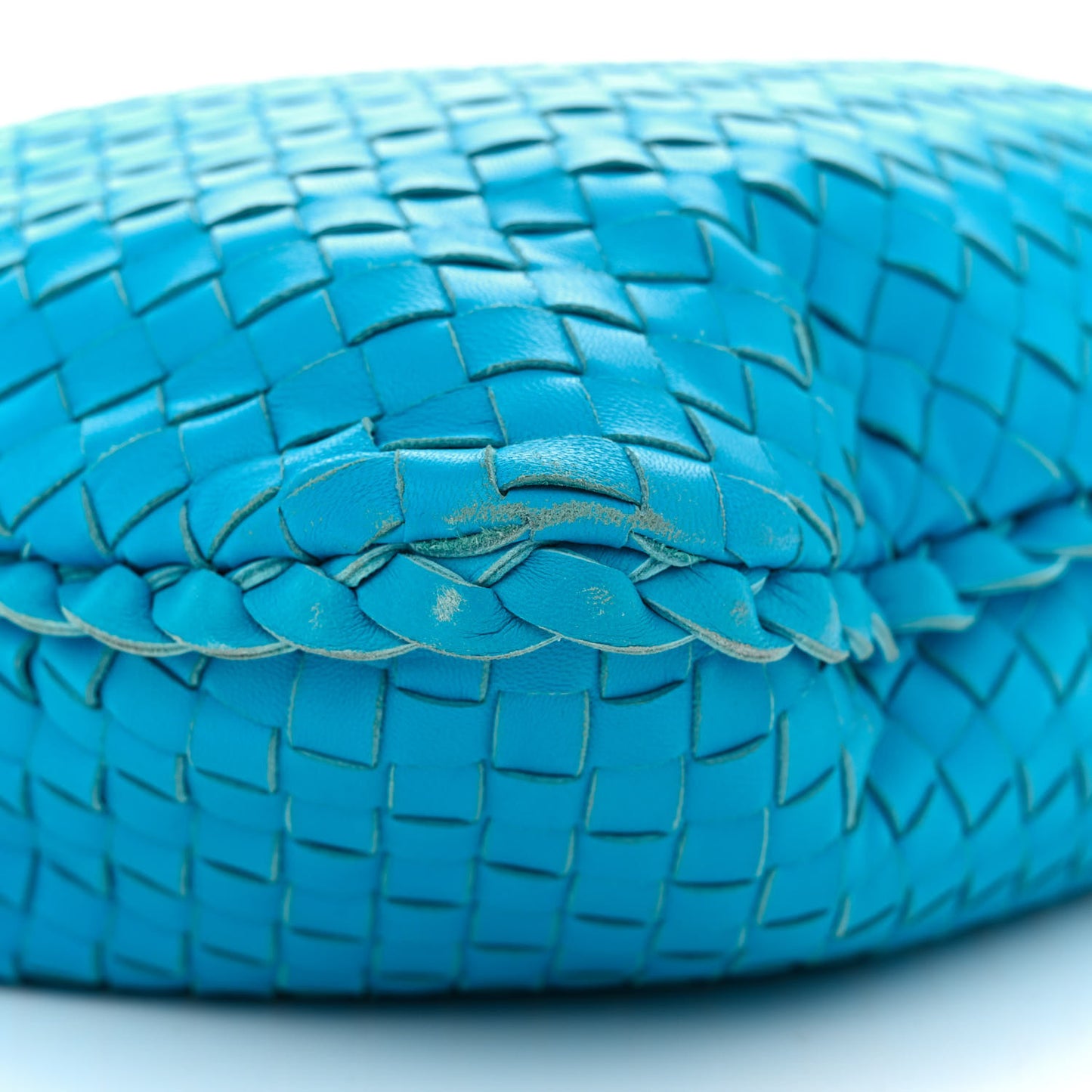 Nappa Intrecciato Medium Veneta Hobo Turquoise
