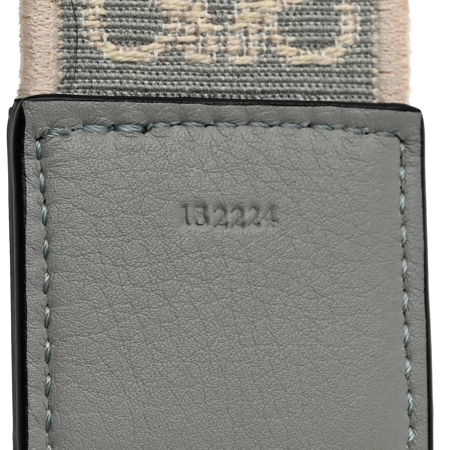 Loewe Calfskin Jacquard Anagram Strap Ash Grey 5 of 6