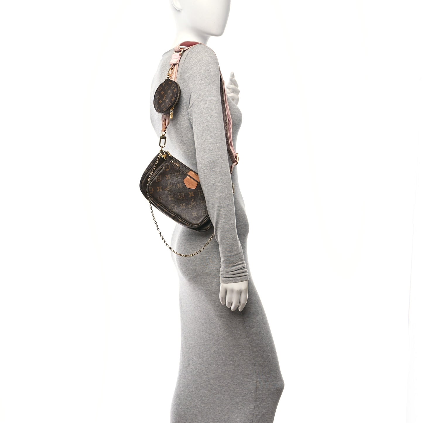 Monogram Multi Pochette Accessories Rose Clair
