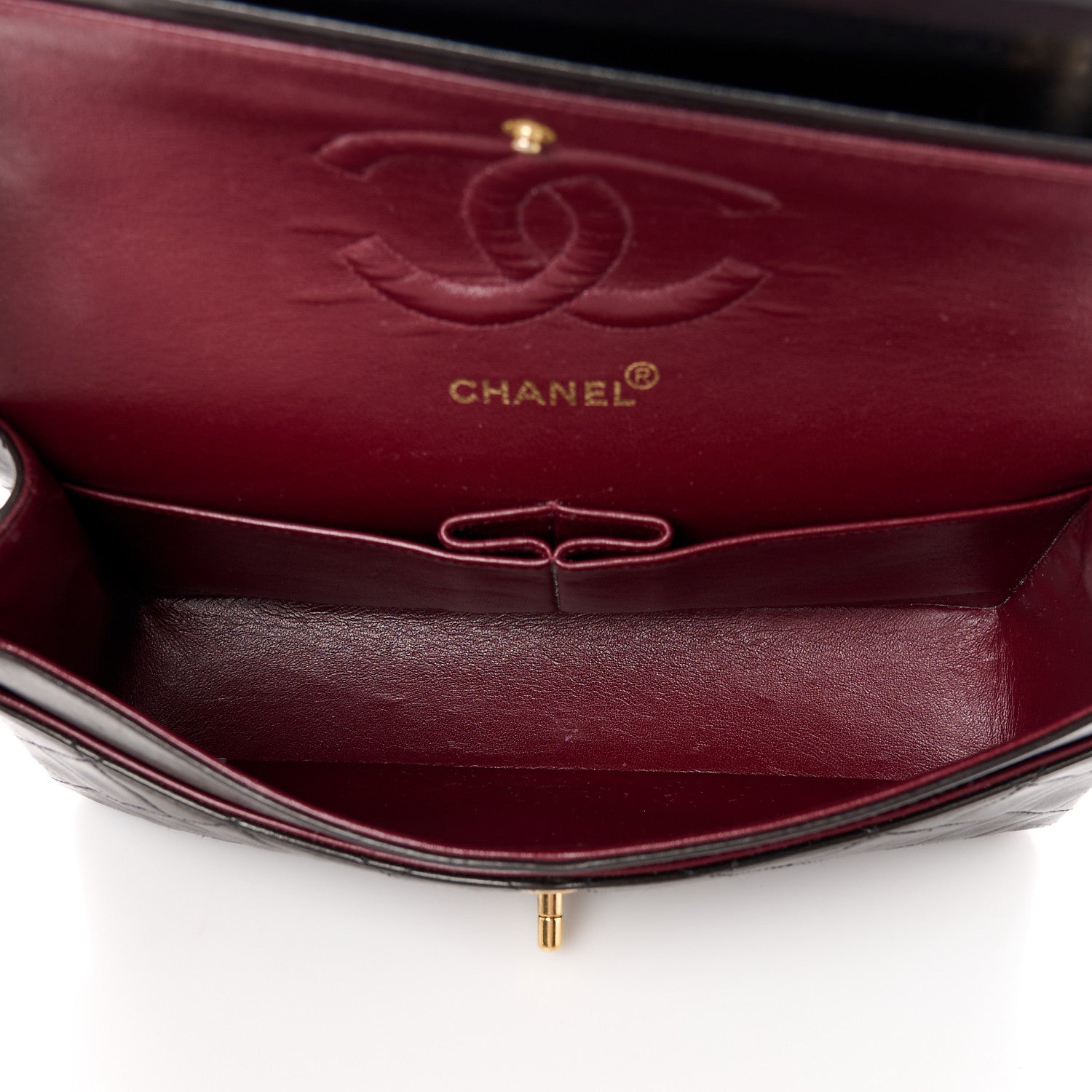 Chanel Lambskin Quilted Medium Double Flap Black 5 of 12