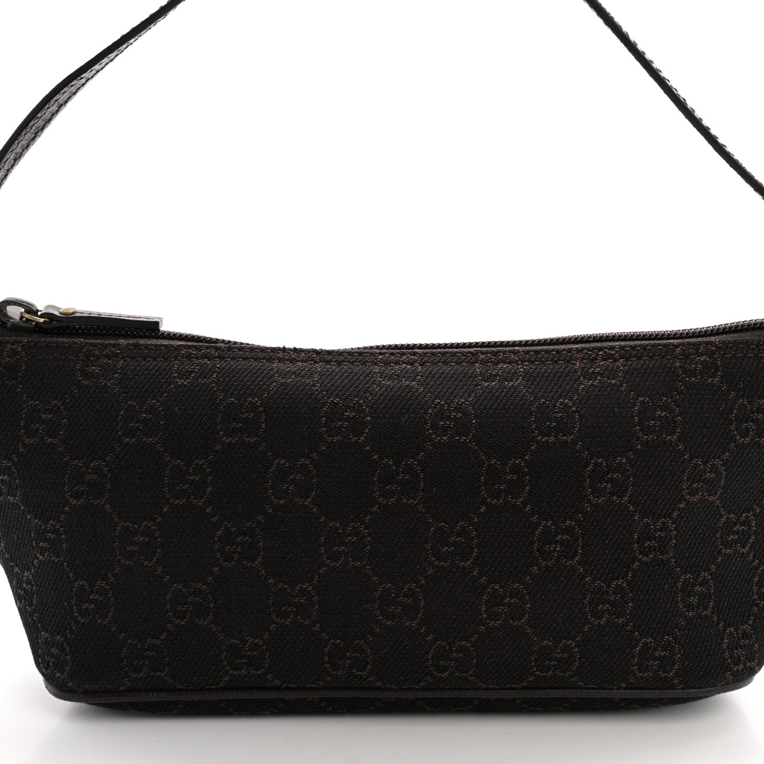 Gucci Monogram Boat Pochette Dark Brown 10 of 13