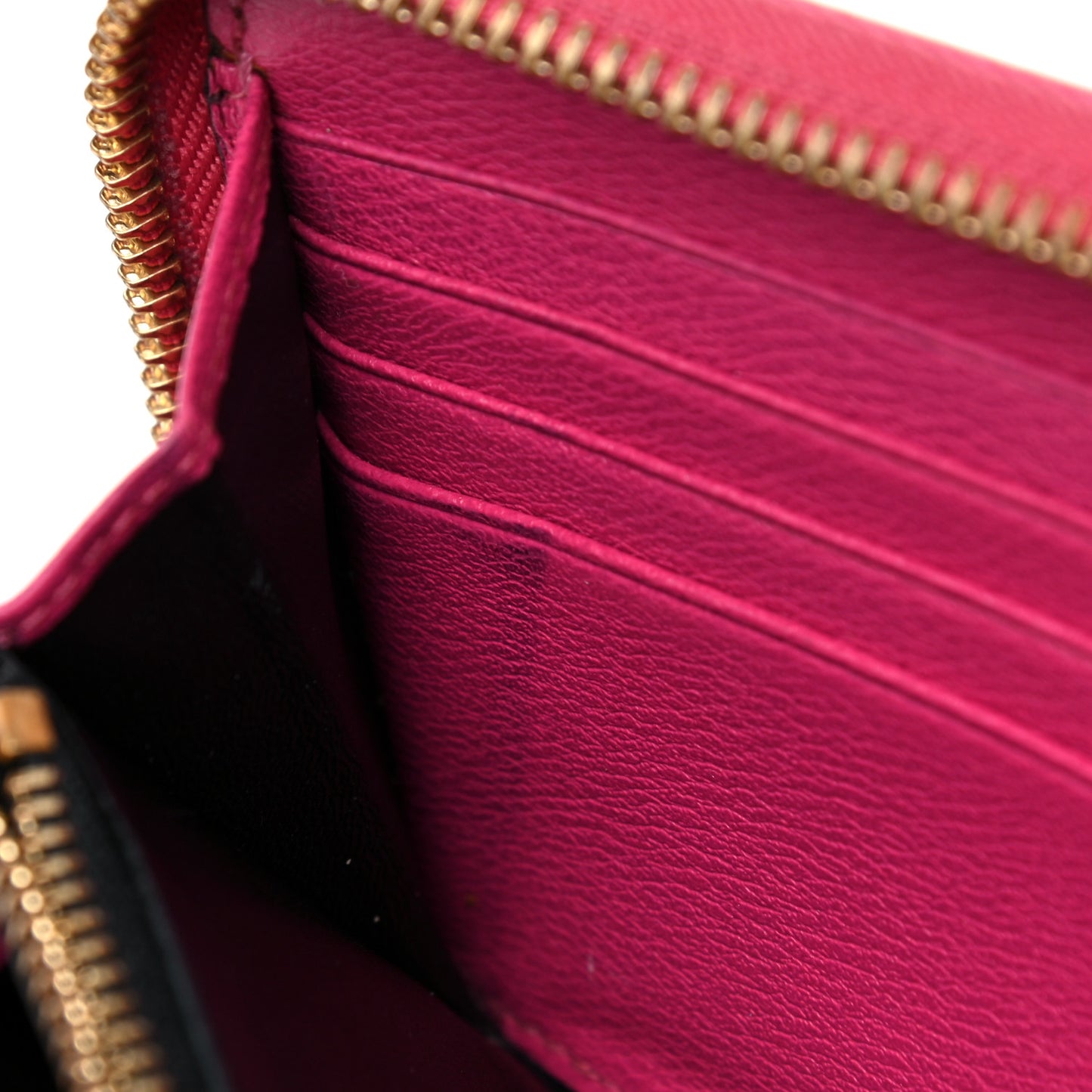 Calfskin Zip Around Wallet Pink