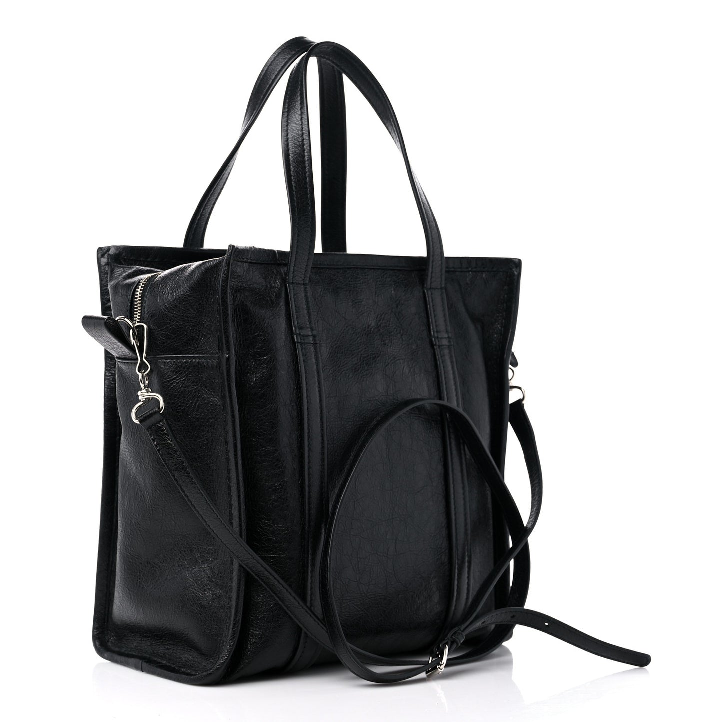 Agneau Small Bazar Shopper Tote Black