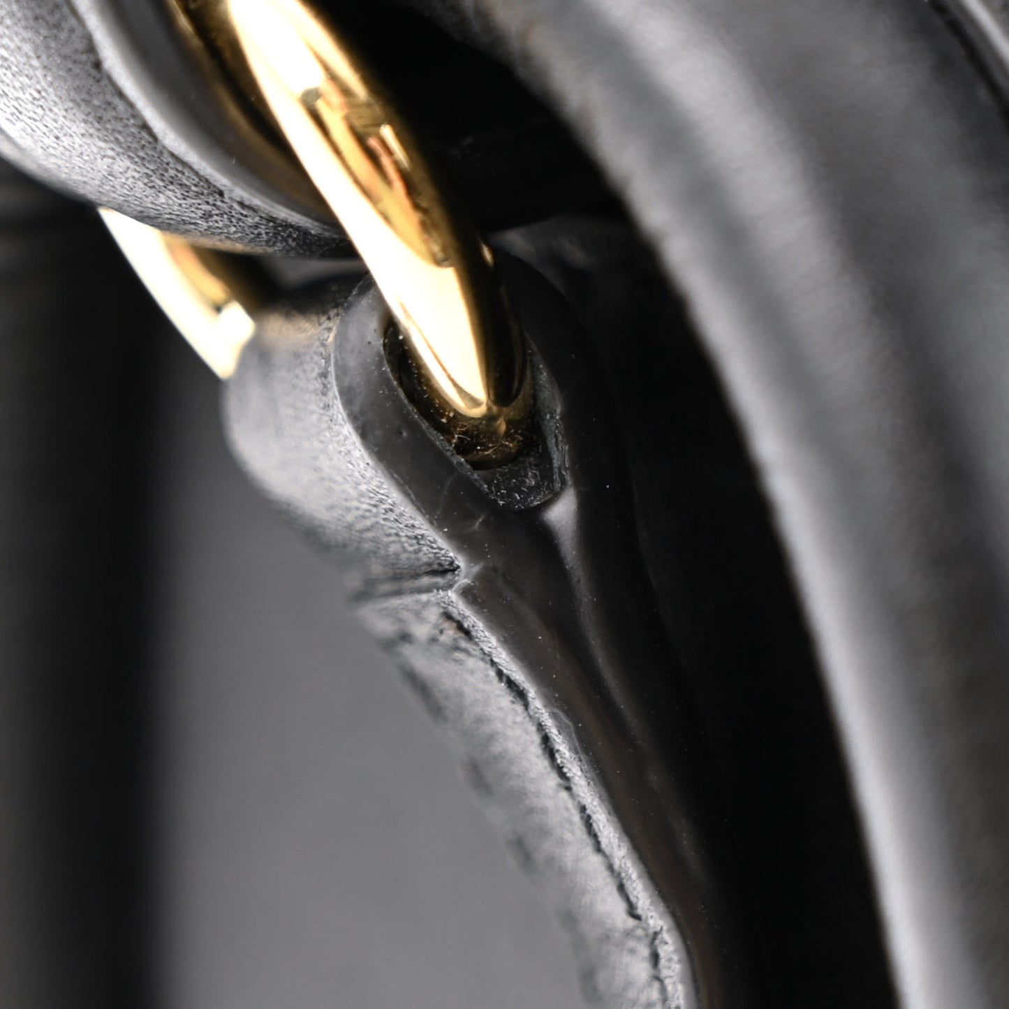 Calfskin Aura Shoulder Bag Black