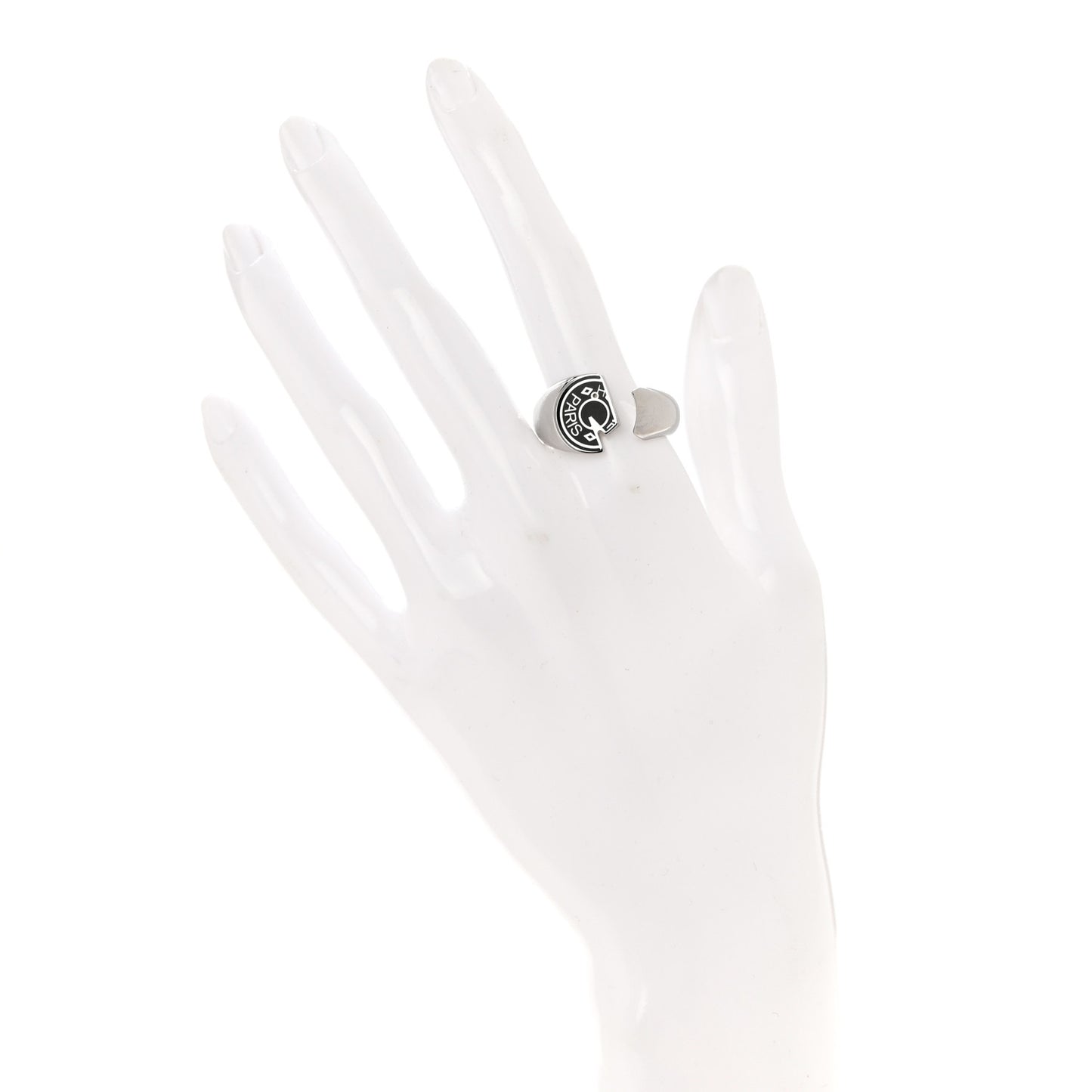 Stainless Steel Men's Carrousel Ring 64 Black