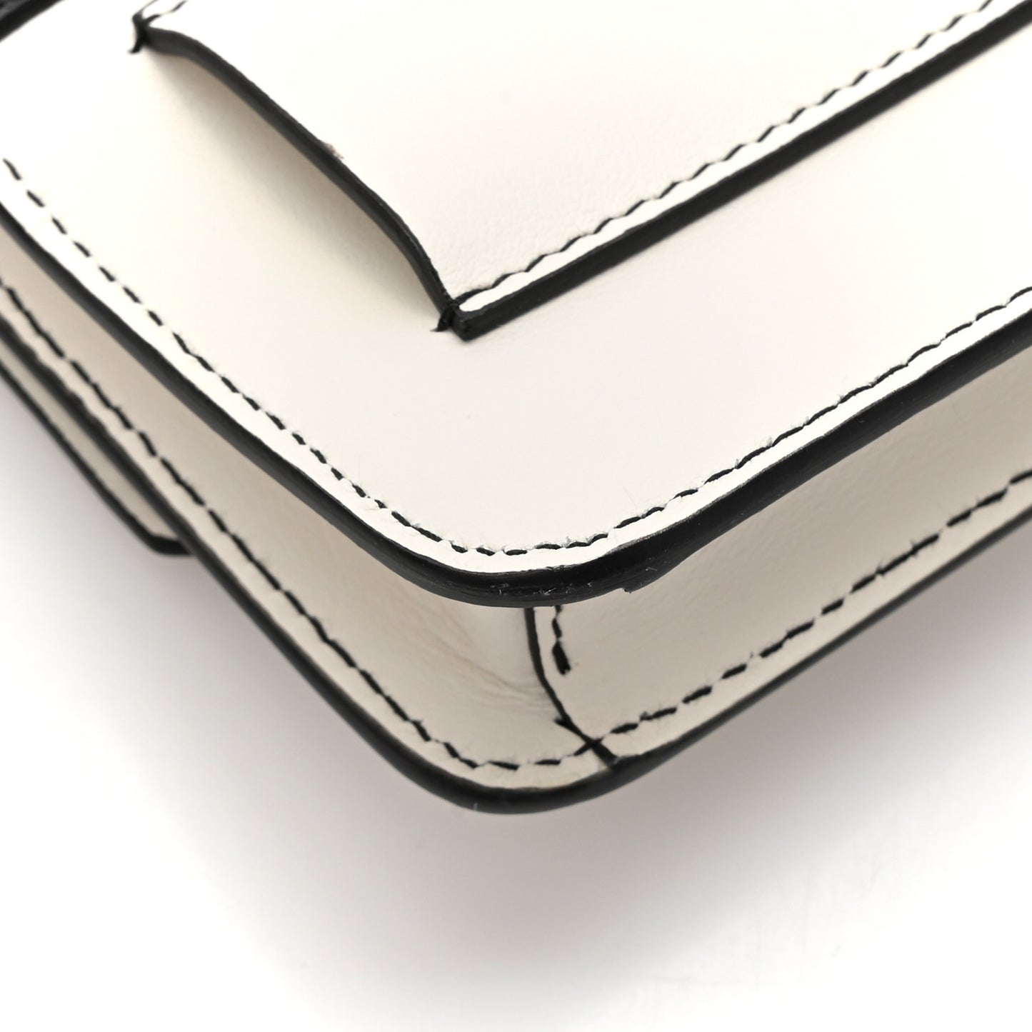 City Calfskin Micro Sidonie Belt Bag 75 30 White Black