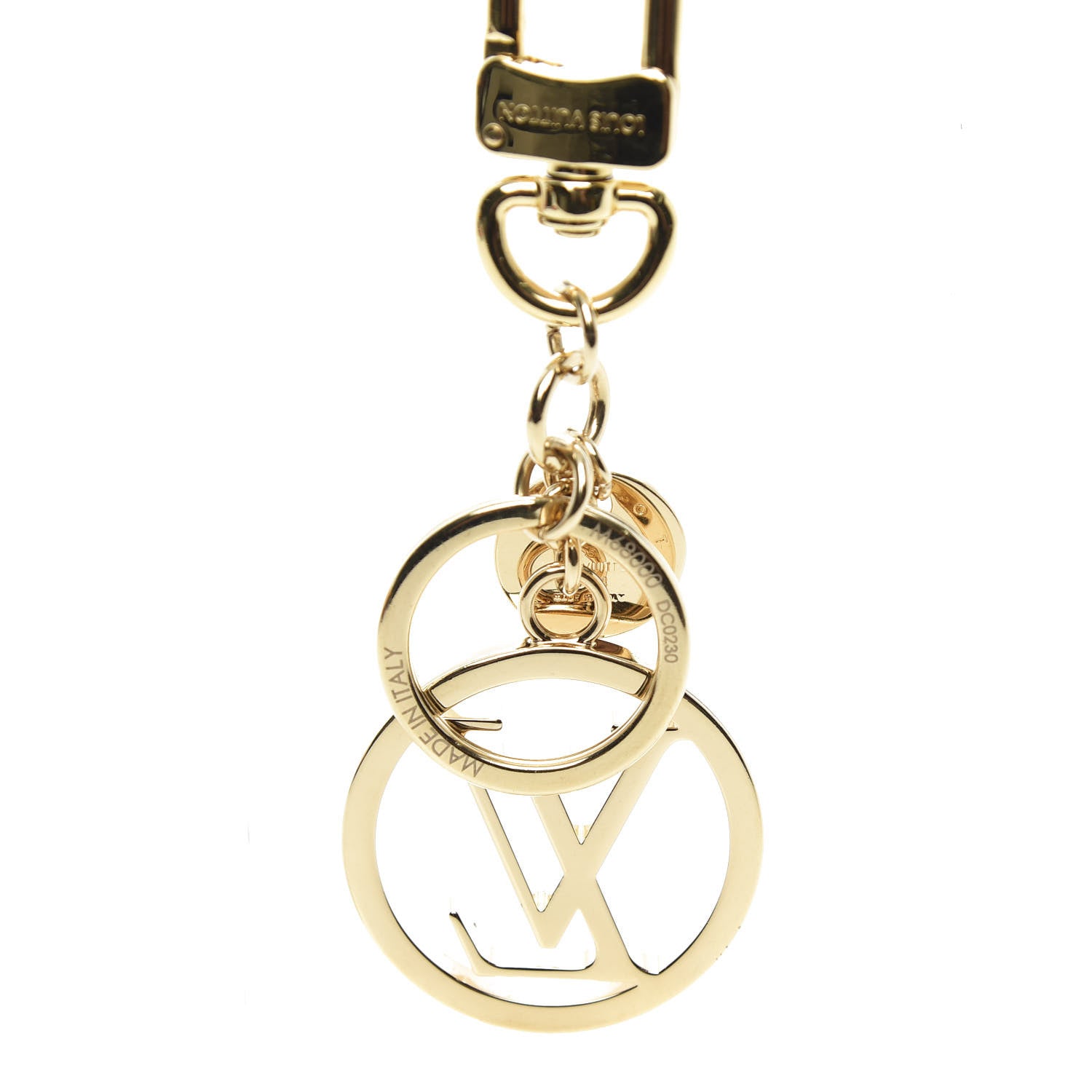 Louis Vuitton LV Circle Bag Charm Key Holder Gold 5 of 7