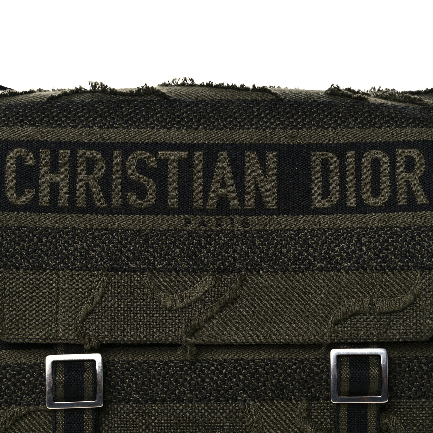 Canvas Embroidered Camouflage Diorcamp Messenger Green