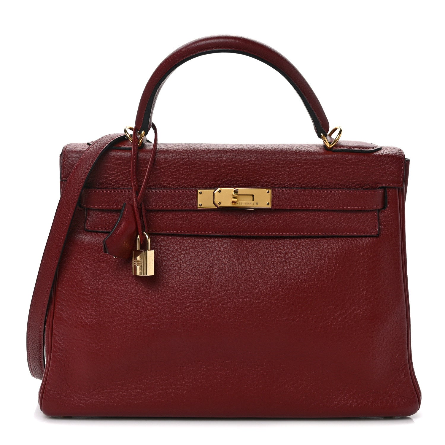 Hermes Taurillon Clemence Kelly Retourne 32 Rouge H 1 of 14