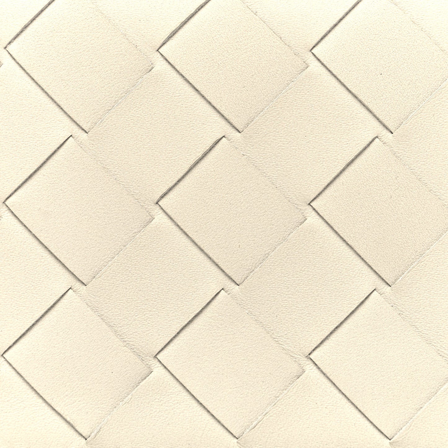 Nappa Intrecciato Zip Wallet White