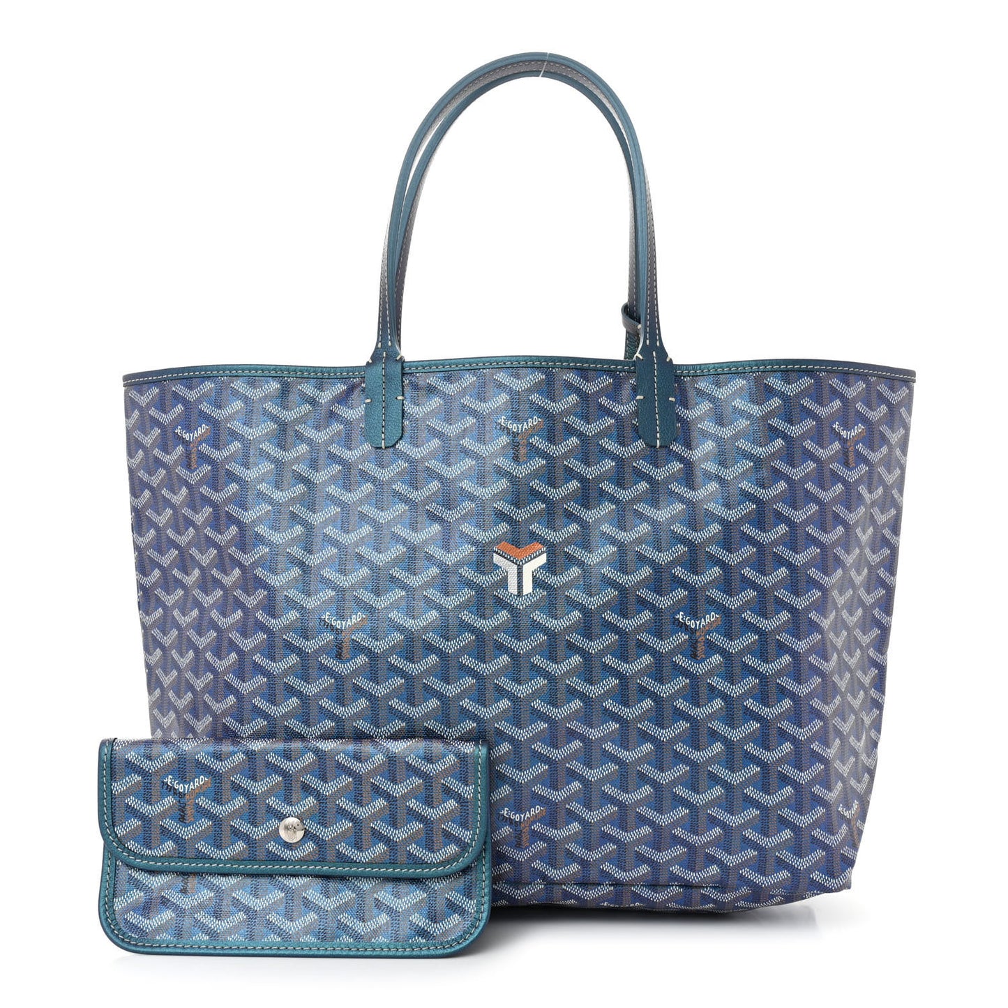 Iridescent Goyardine Saint Louis PM Pearly Blue