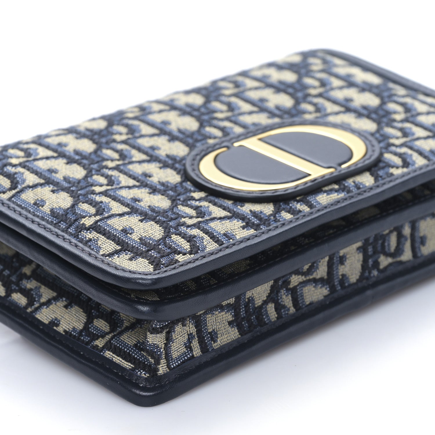 Christian Dior Oblique 30 Montaigne 2-In-1 Pouch Blue 7 of 9