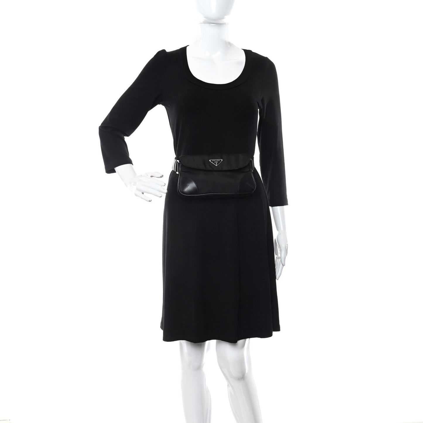 Tessuto Nylon Belt Bag Black