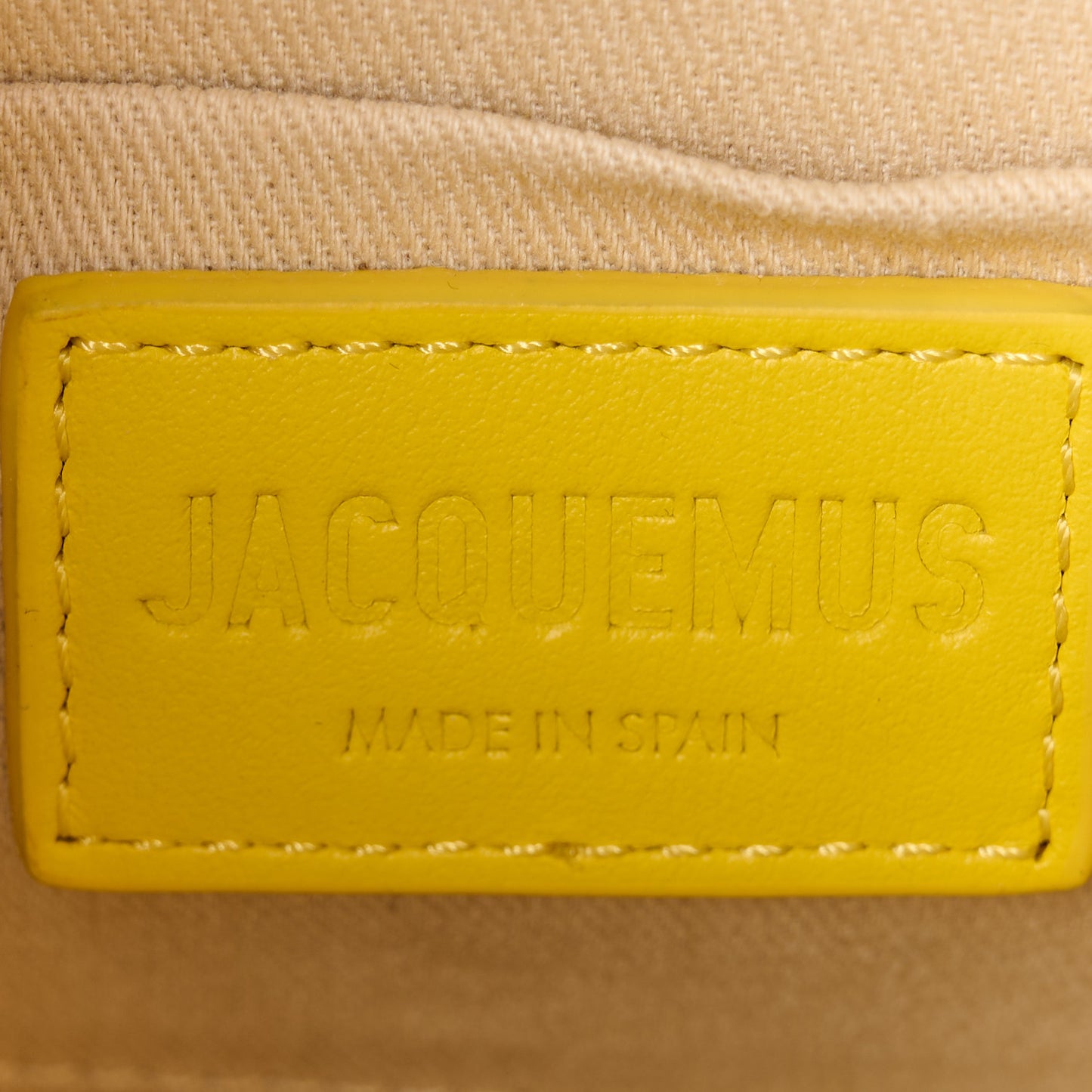Smooth Calfskin Le Chiquito Noeud Yellow