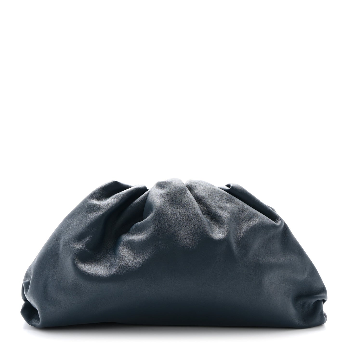 Smooth Butter Calf The Pouch Oversized Clutch Deep Blue