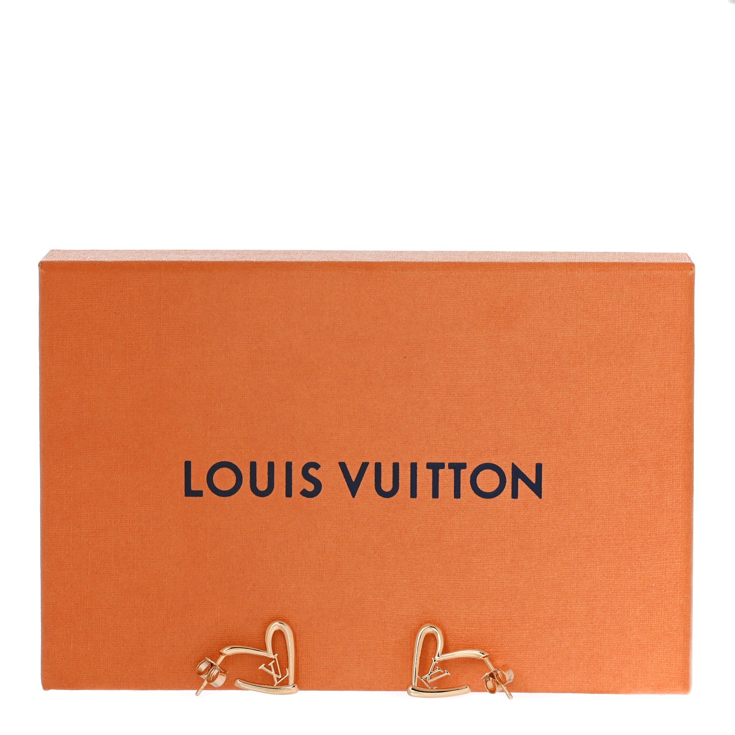 Fall In Love Heart Earrings PM Gold
