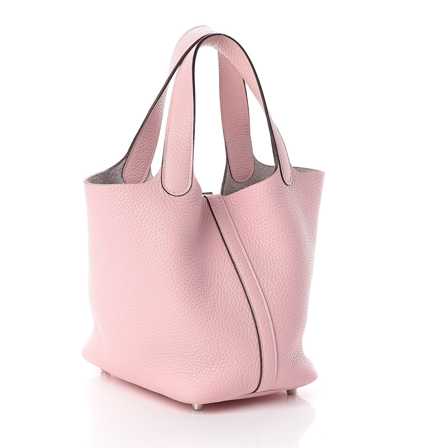 Hermes Taurillon Clemence Picotin Lock 18 PM Rose Sakura 3 of 10