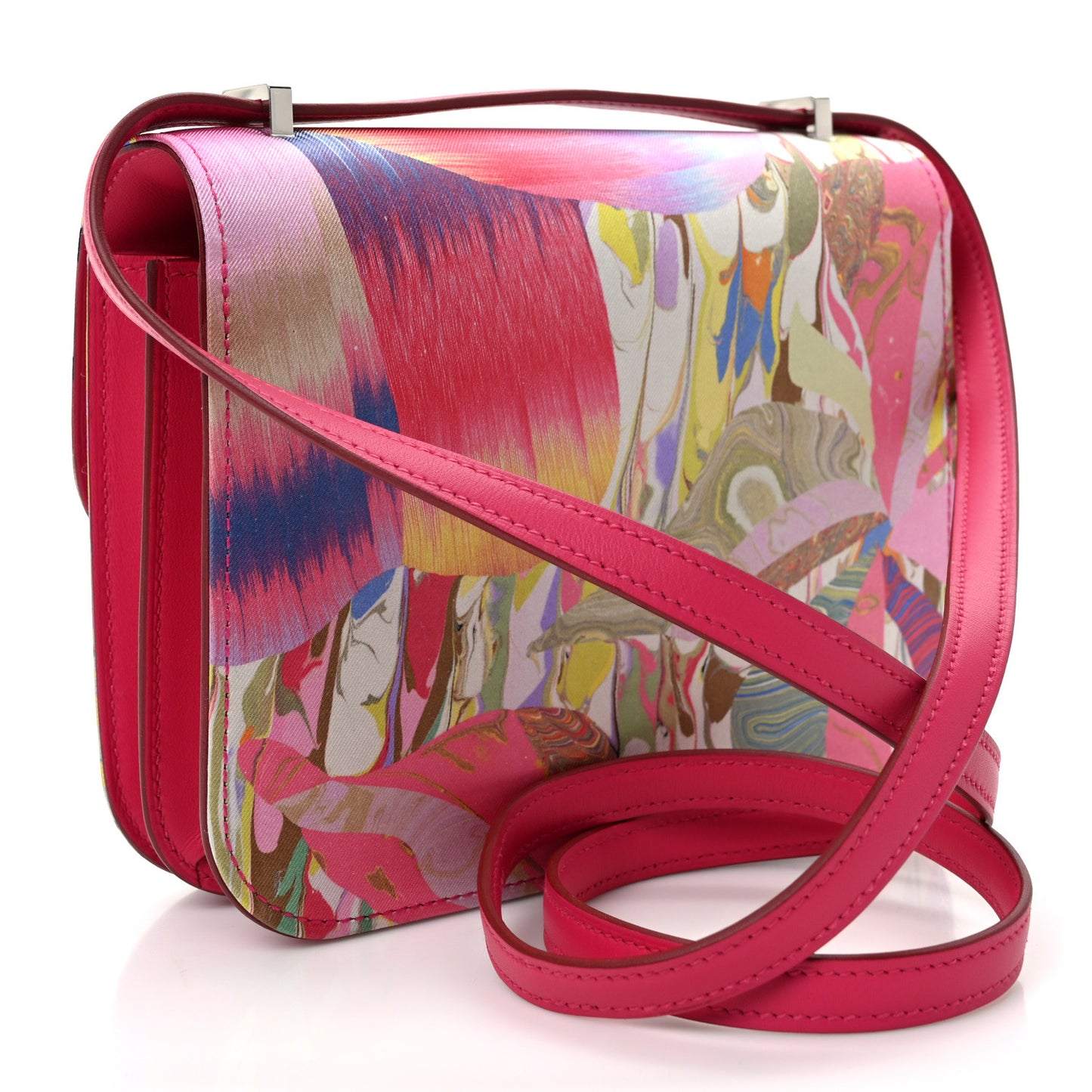 Swift Silk Marble Printed Constance 18 Rose Azalee Rose Mexico