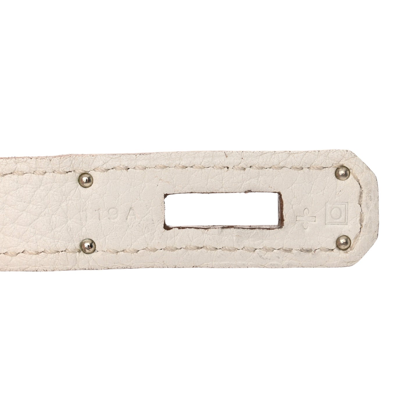 Taurillon Clemence Eclat Birkin 30 Sanguine White