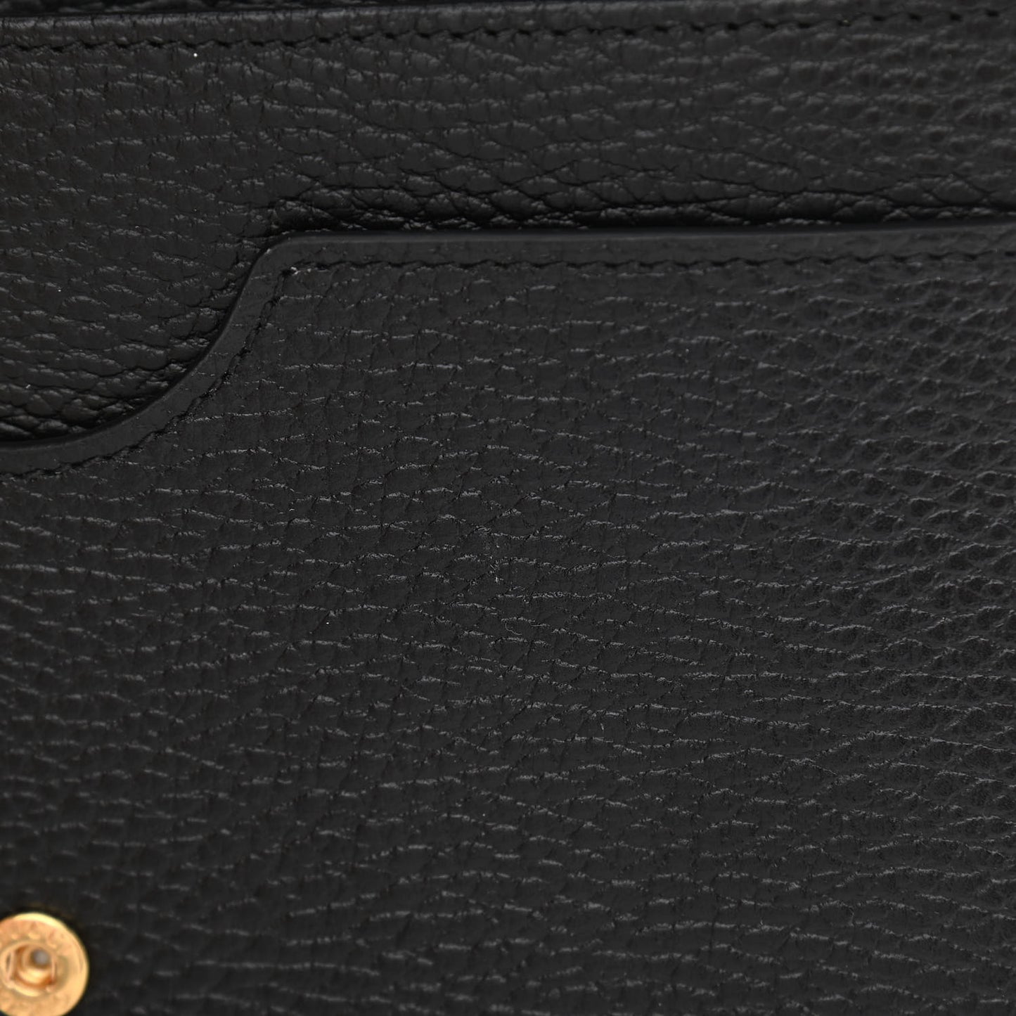 Calfskin Mini GG Marmont Chain Wallet Black