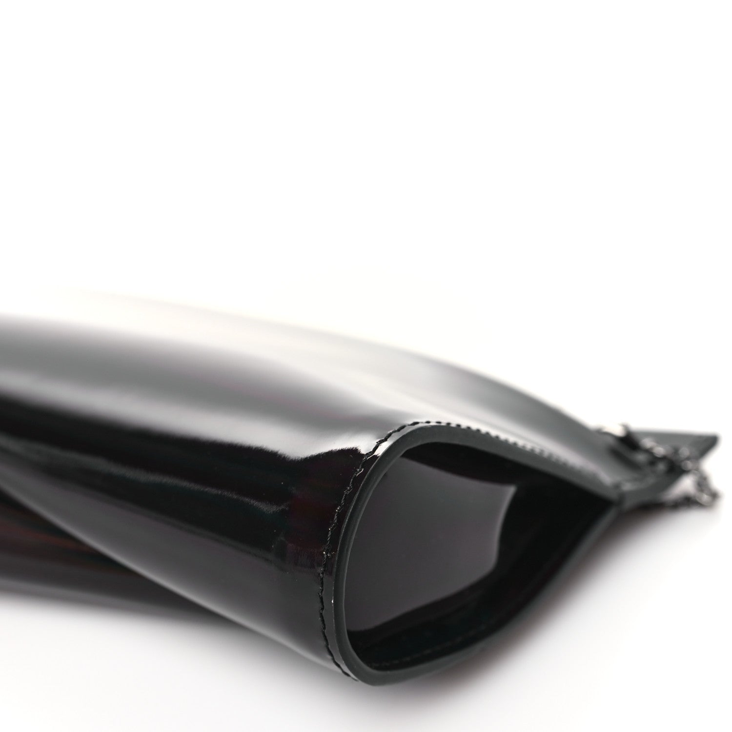 Christian Louboutin Patent Psychic Loubitwist Clutch Black 9 of 10