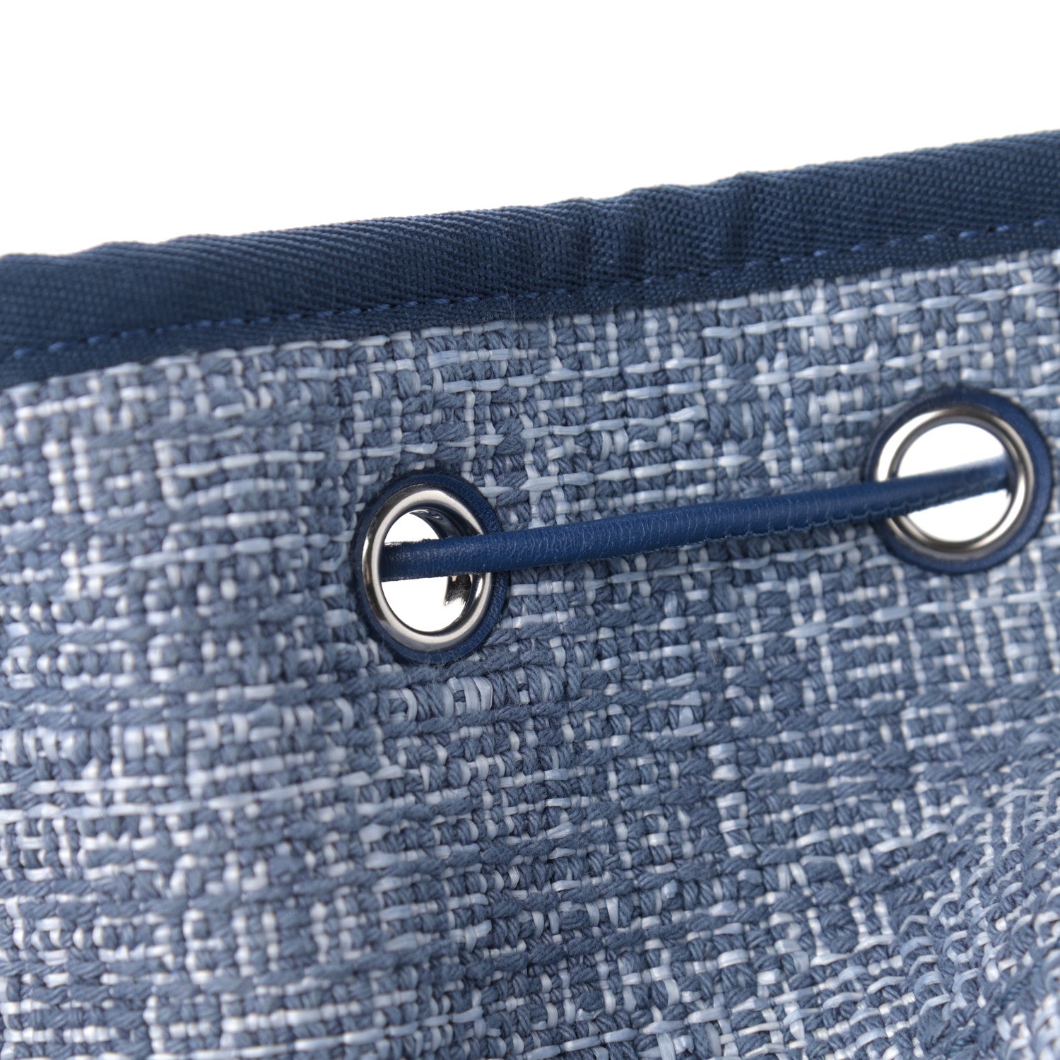 Chanel Canvas Large Deauville Backpack Blue 11 of 12