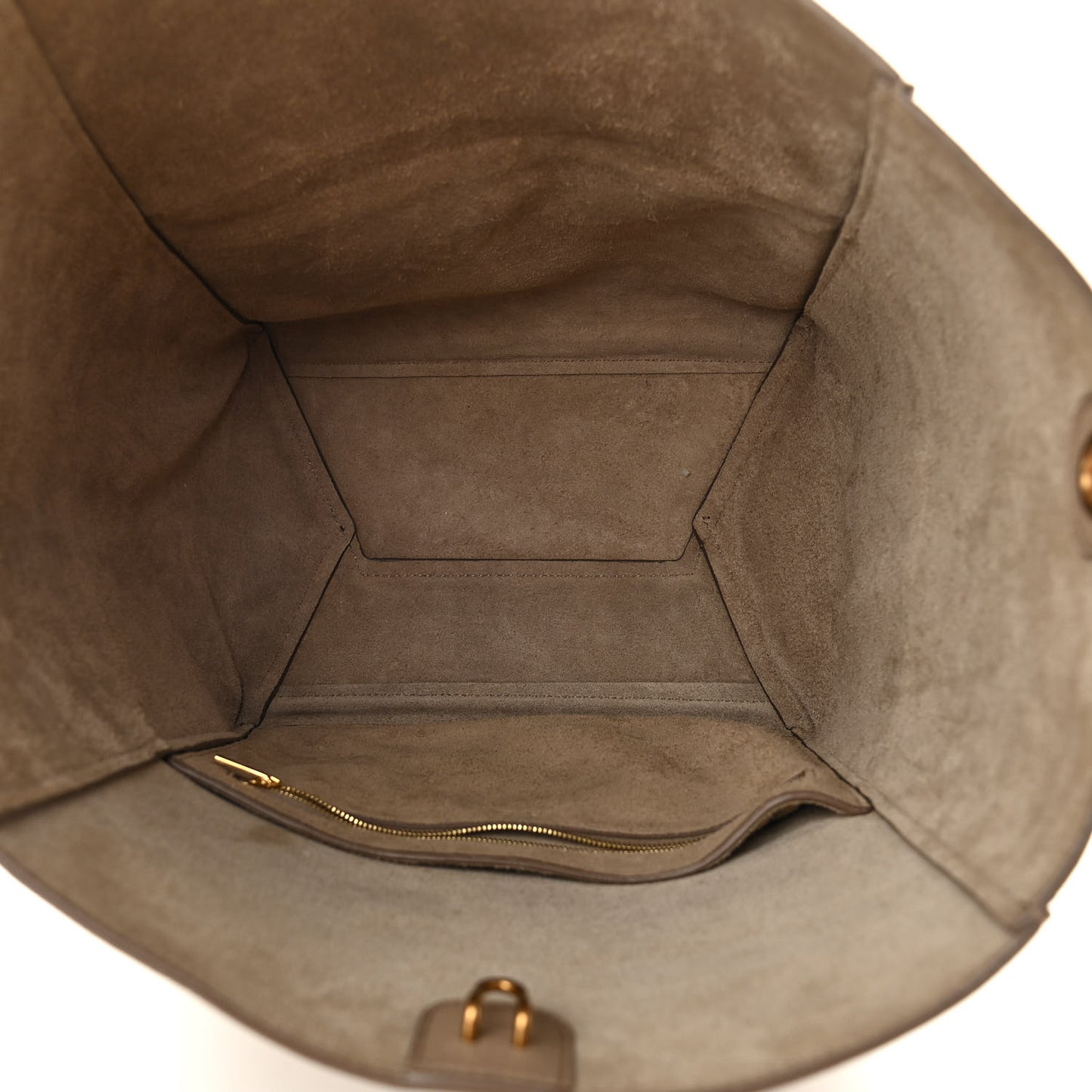 Soft Grained Calfskin Sangle Bucket Bag Dune