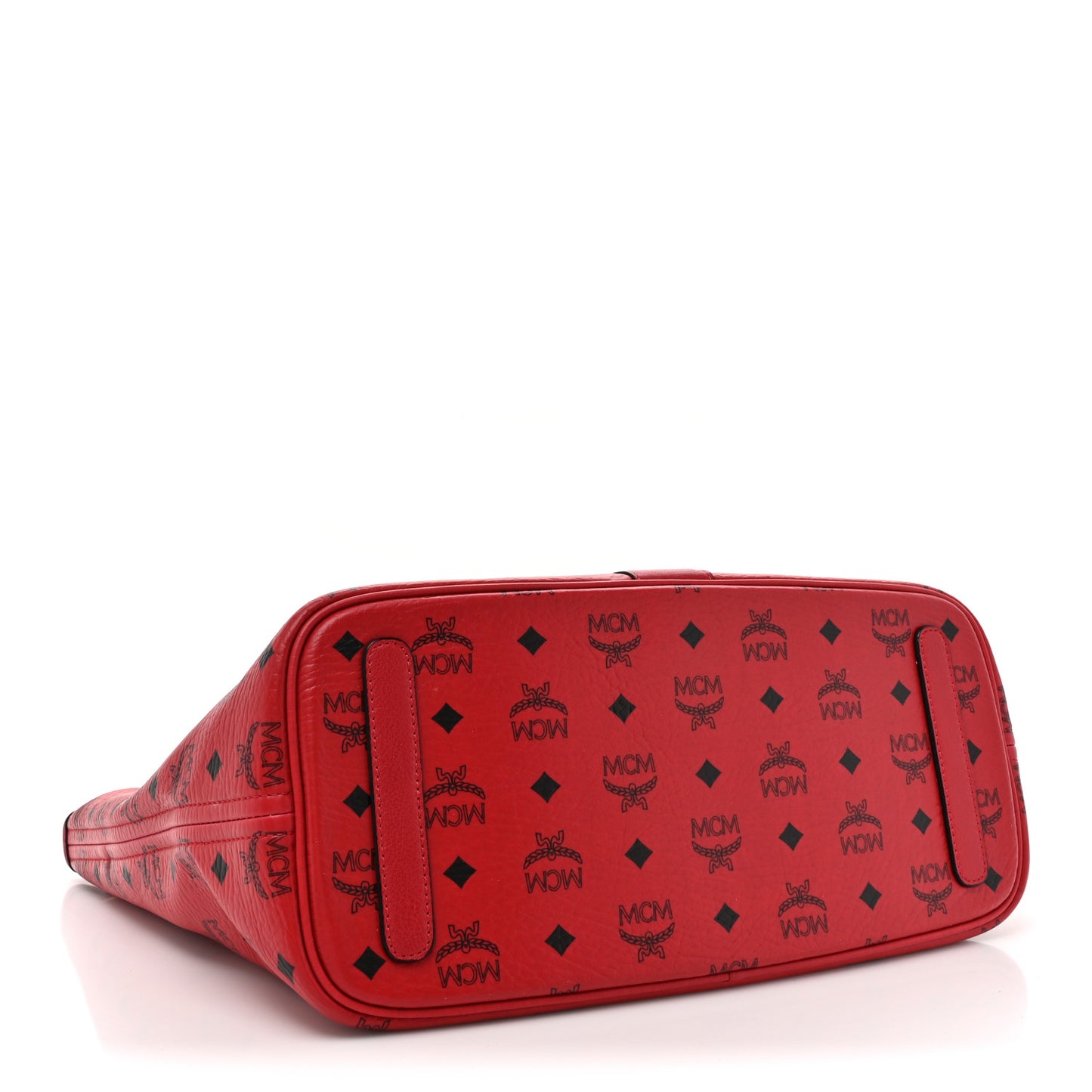 Visetos Medium Liz Reversible Shopper Tote Ruby Red