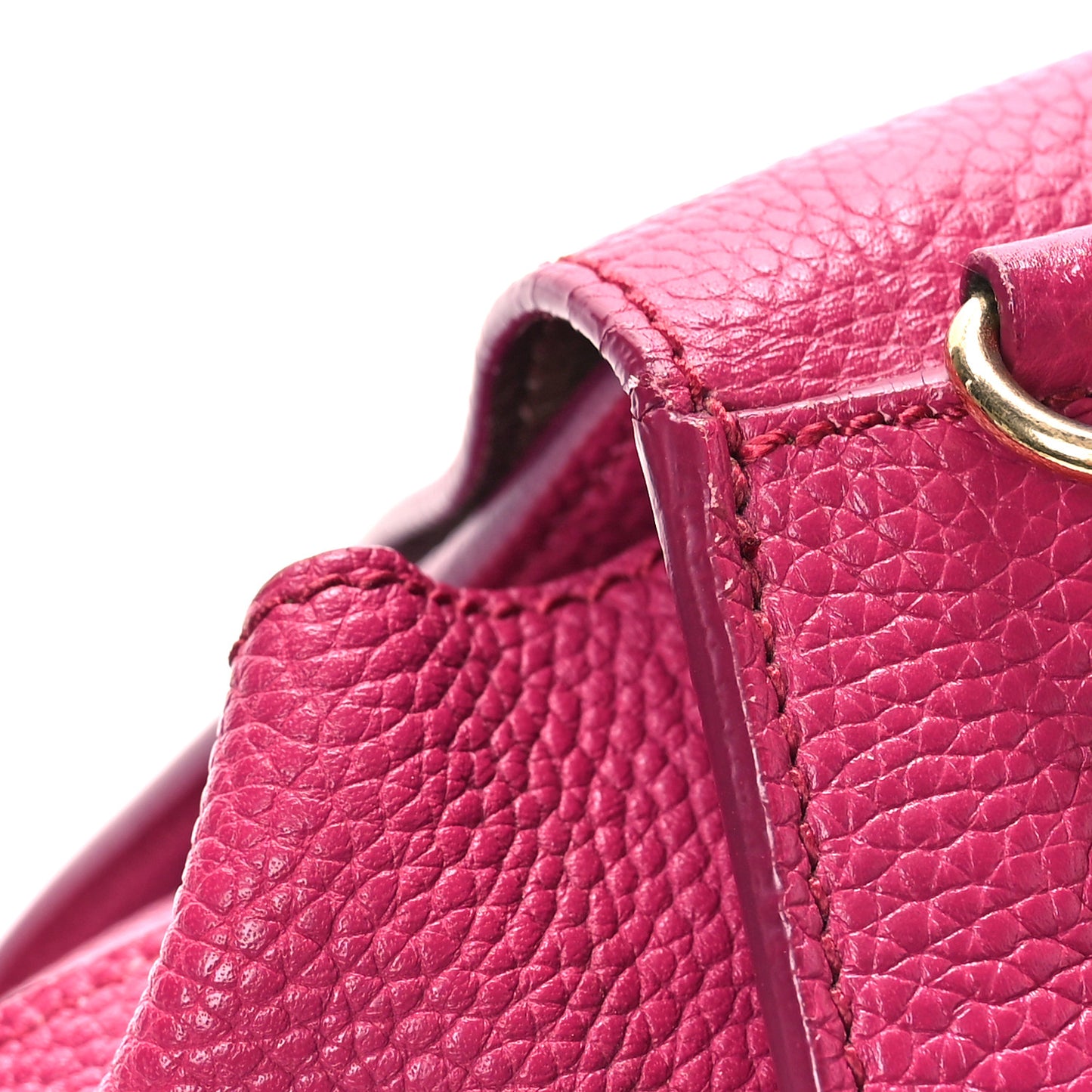 Grained Calfskin Sofia Satchel Pink