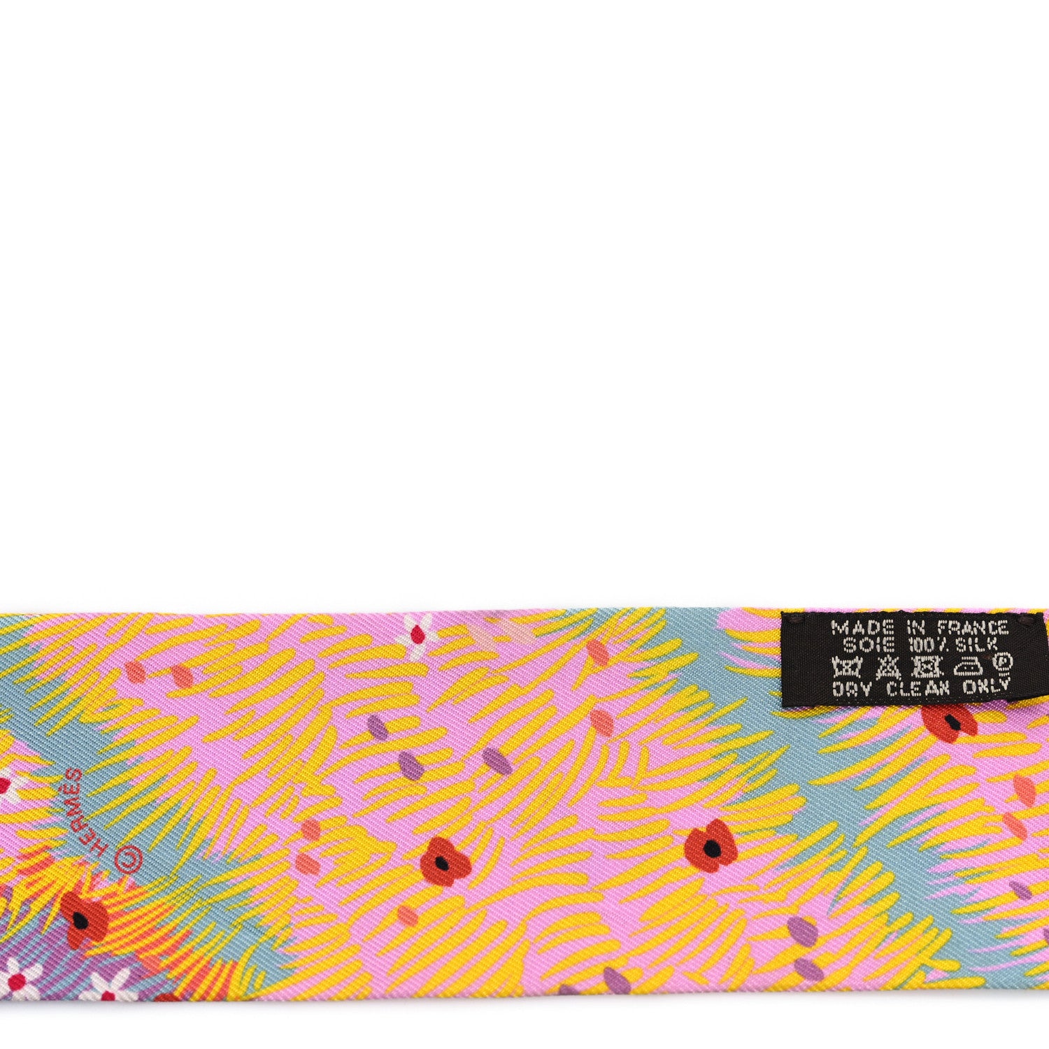 Hermes Silk Dans un Jardin Anglais Twilly Juane Vif Rouge Celadon 3 of 5