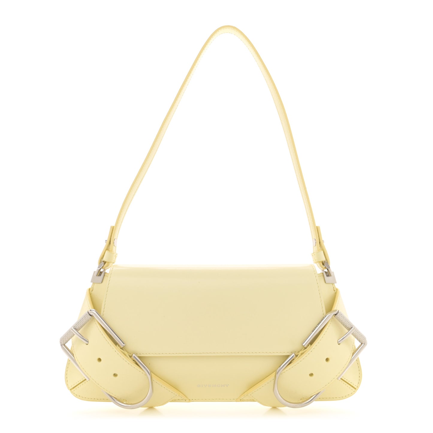 Calfskin Voyou Flap Bag Soft Yellow