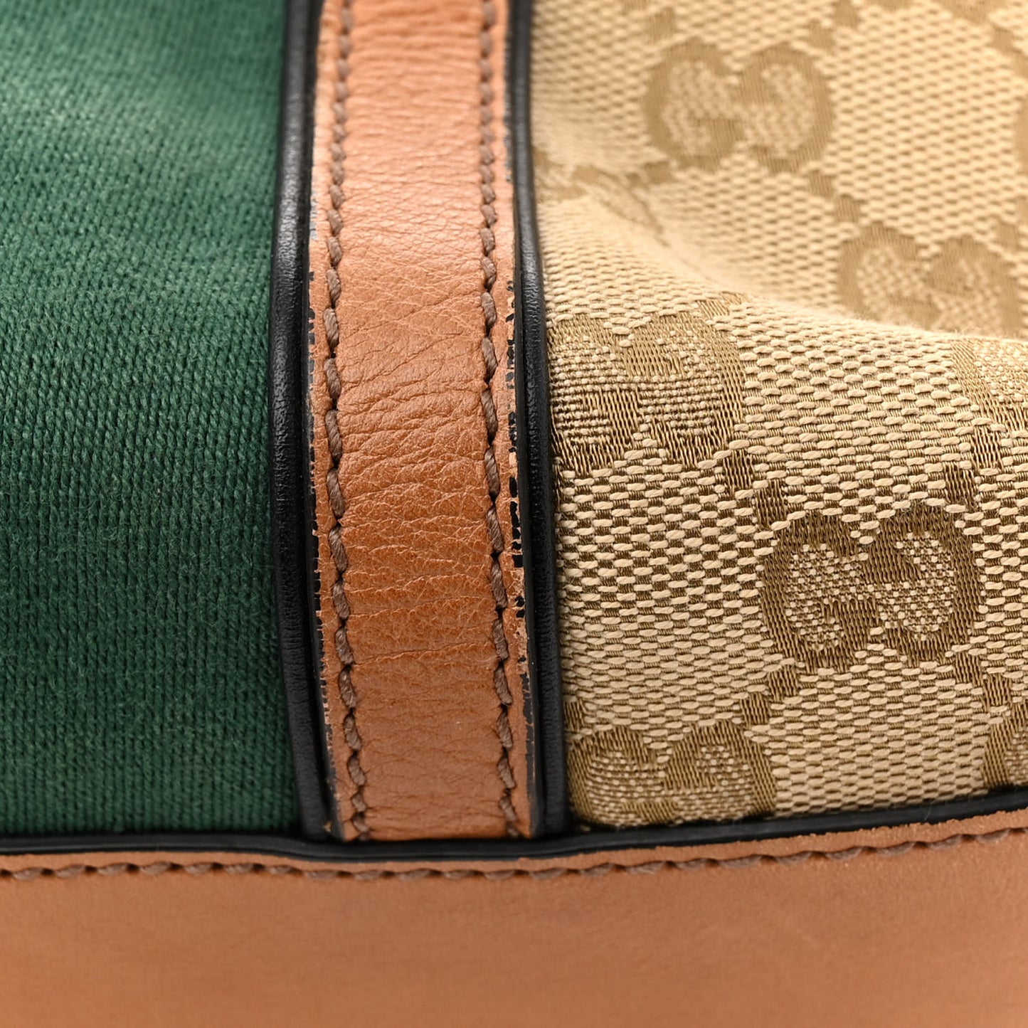 Monogram Web Rania Top Handle Bag Natural