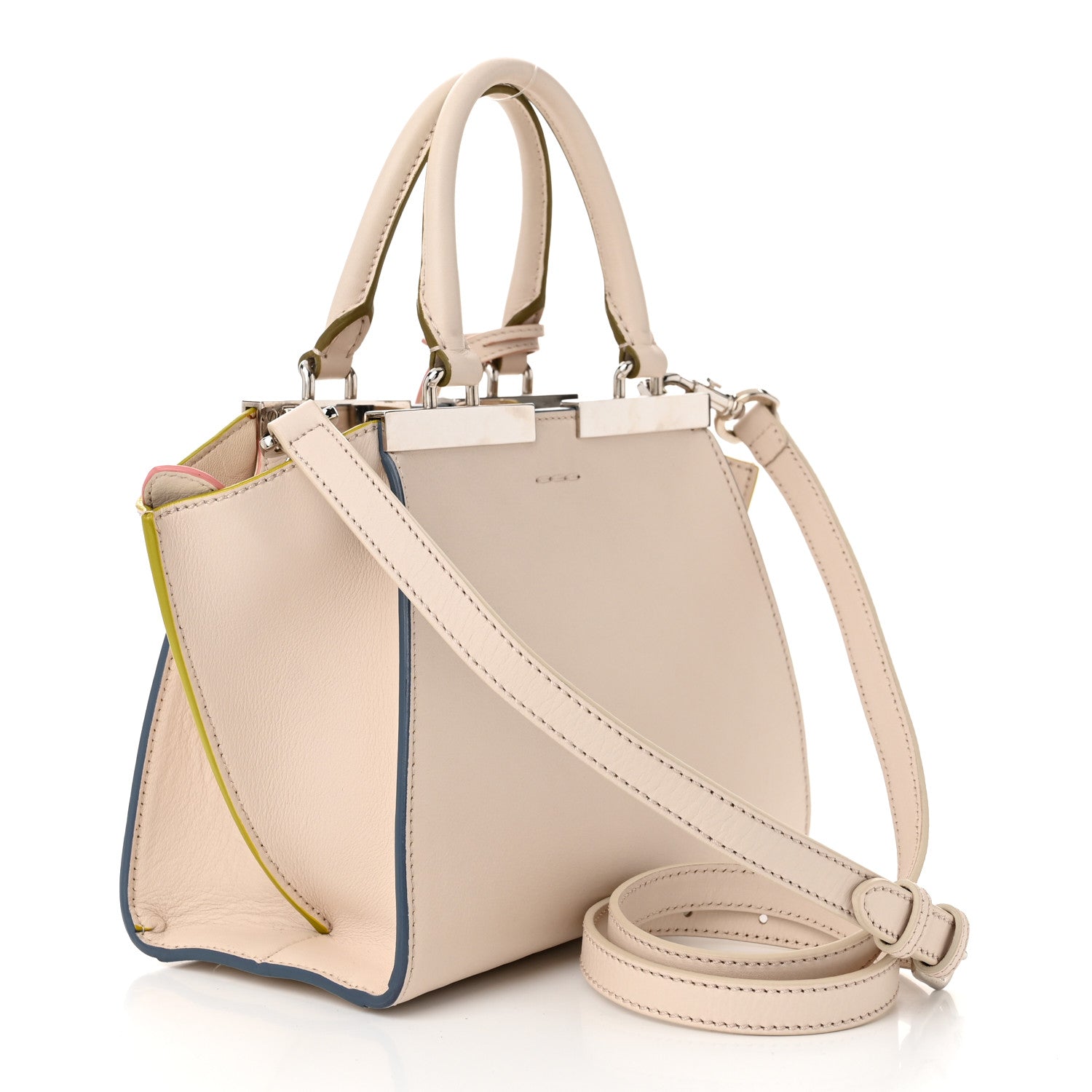 Fendi Vitello Dolce Mini 3jours Tote Camelia 3 of 11