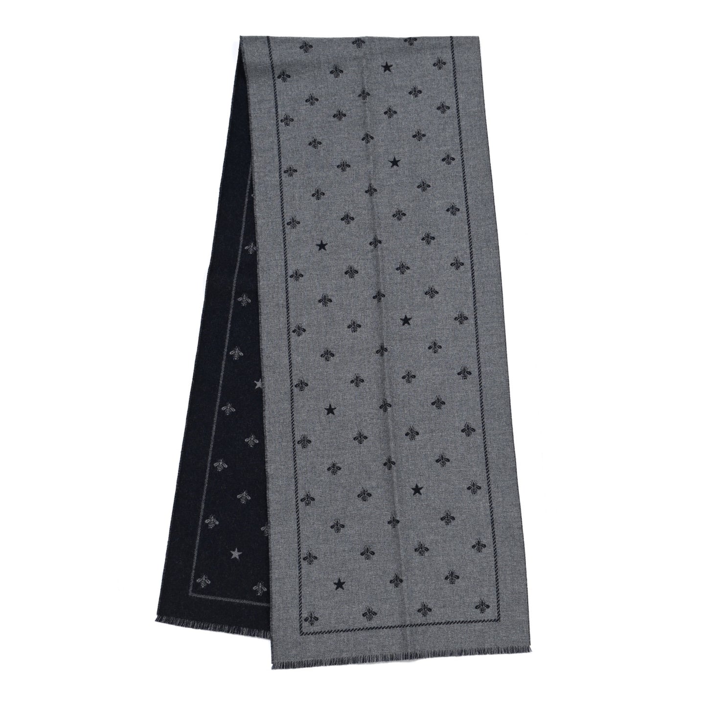 Wool Bee Costel Scarf Grey Blue