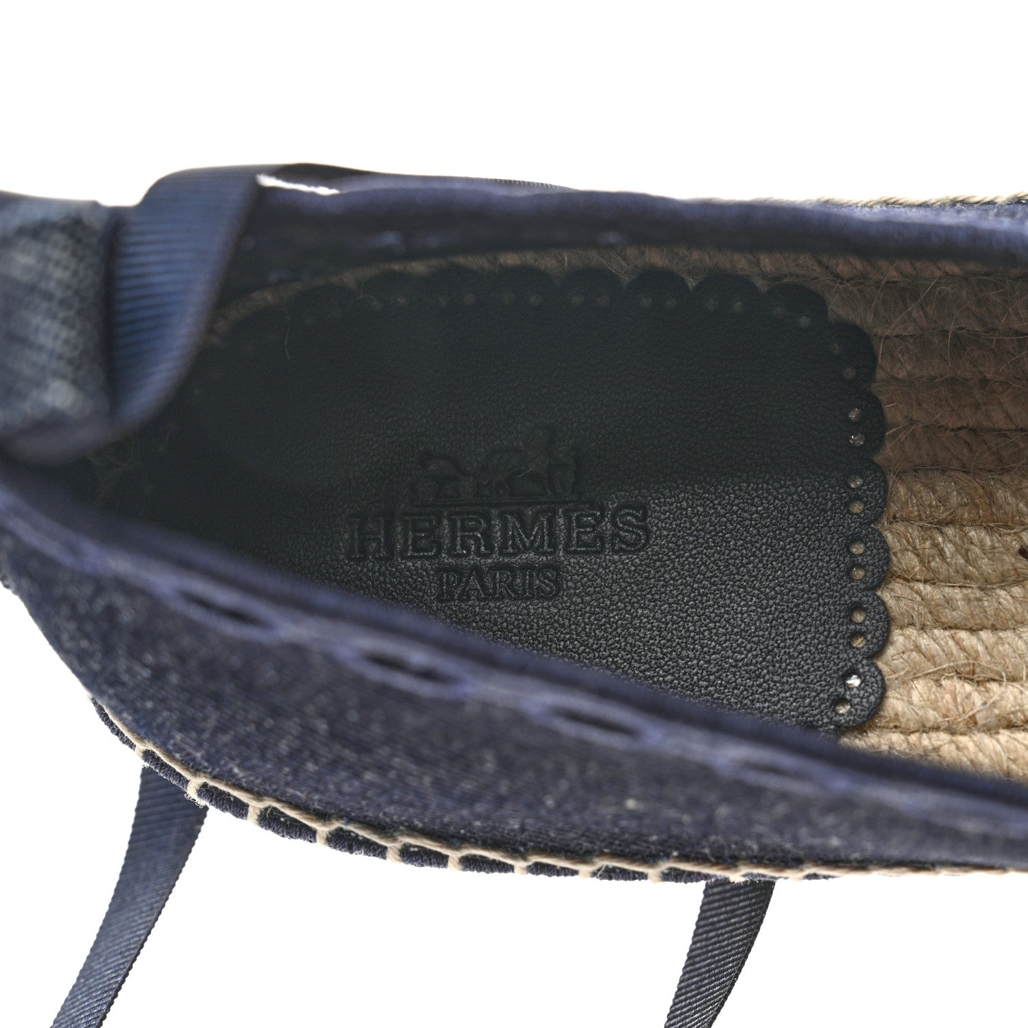 Hermes Denim Womens Guapa Espadrilles 38 Bleu Brut 7 of 8