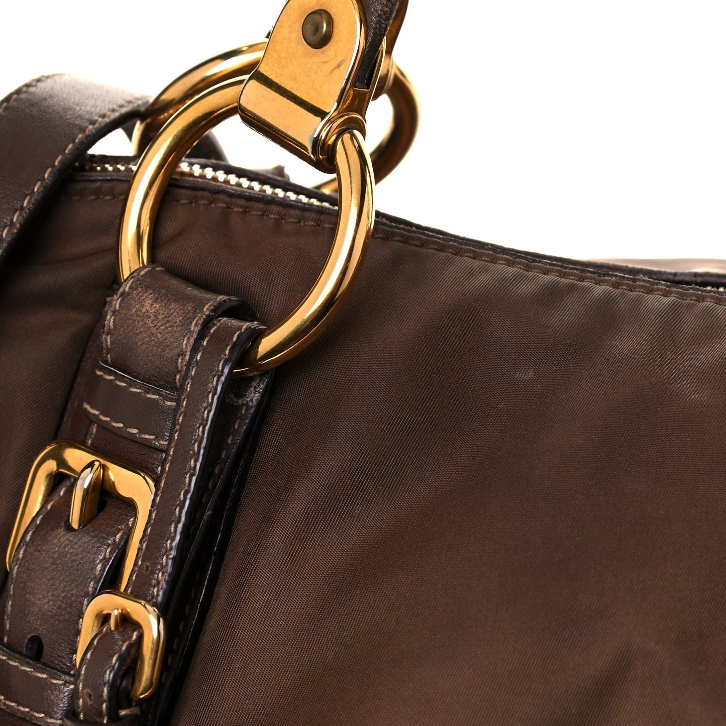 Tessuto Nylon Vitello Daino Satchel Corinto