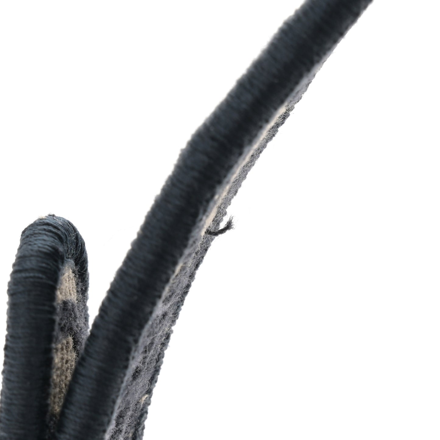 Oblique Embroidered Saddle Bag Blue