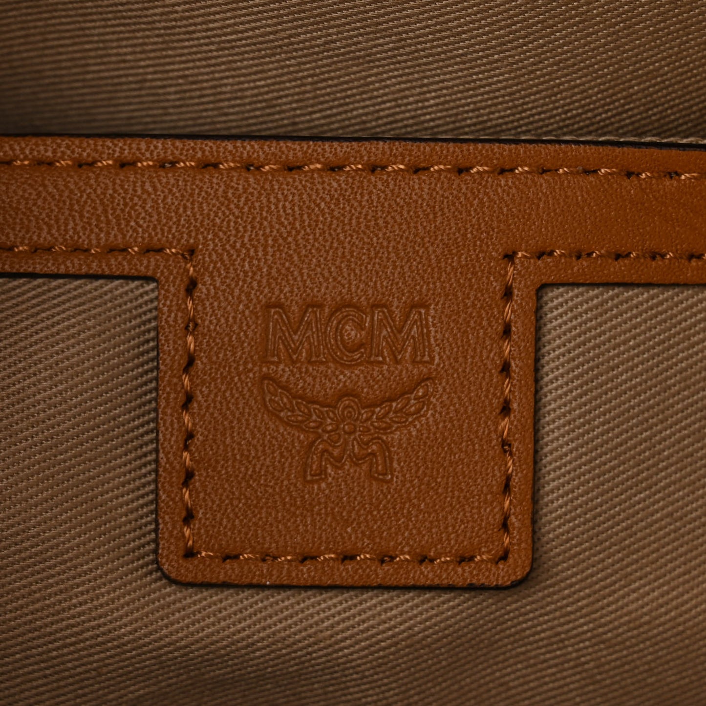 Visetos Small Side Stud Stark Backpack Cognac