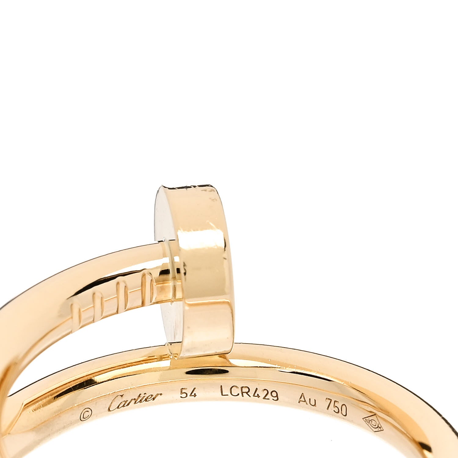 Cartier 18K Yellow Gold Juste Un Clou Ring 54 7 4 of 6