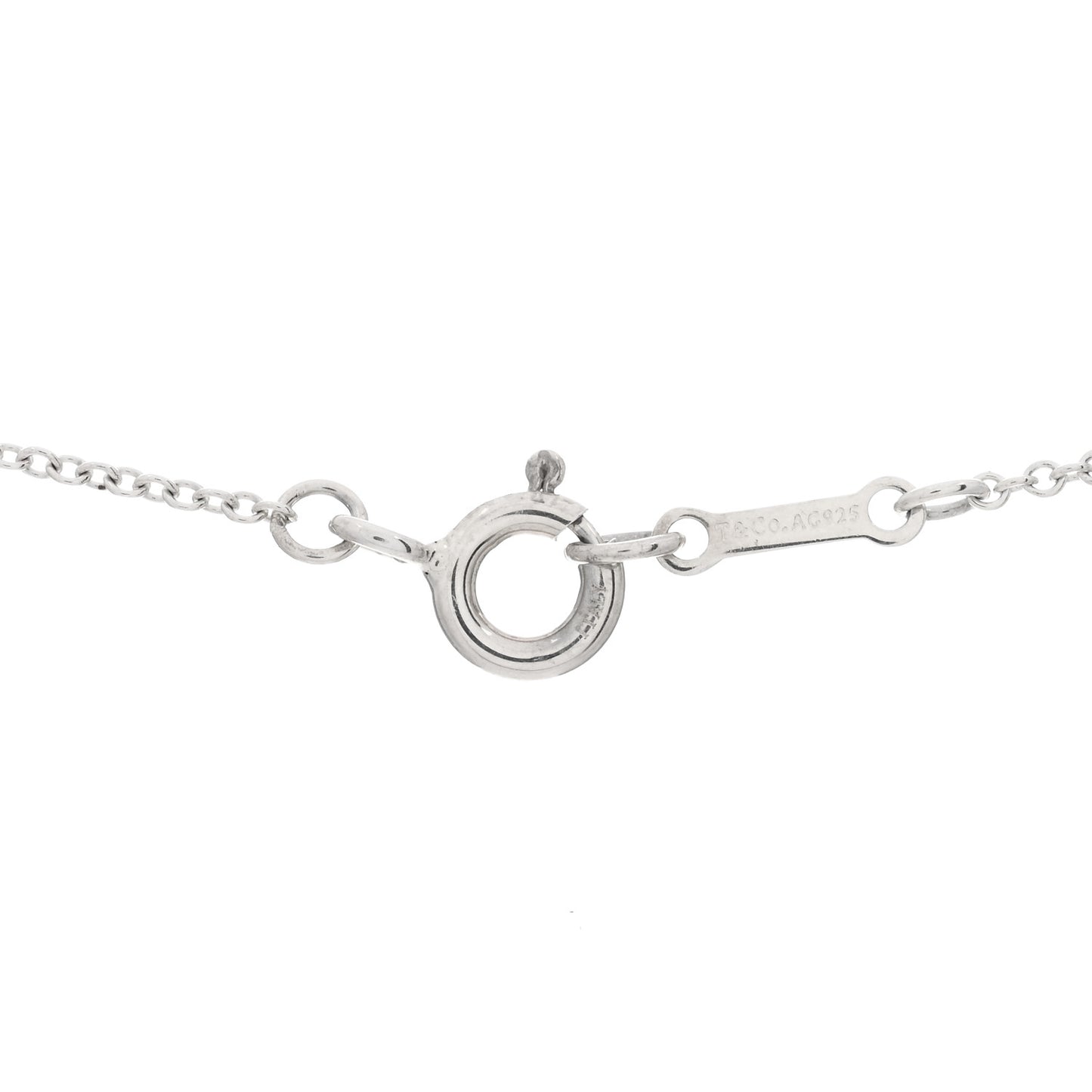 Sterling Silver Paloma Picasso Hammered Sideways Cross Pendant Necklace